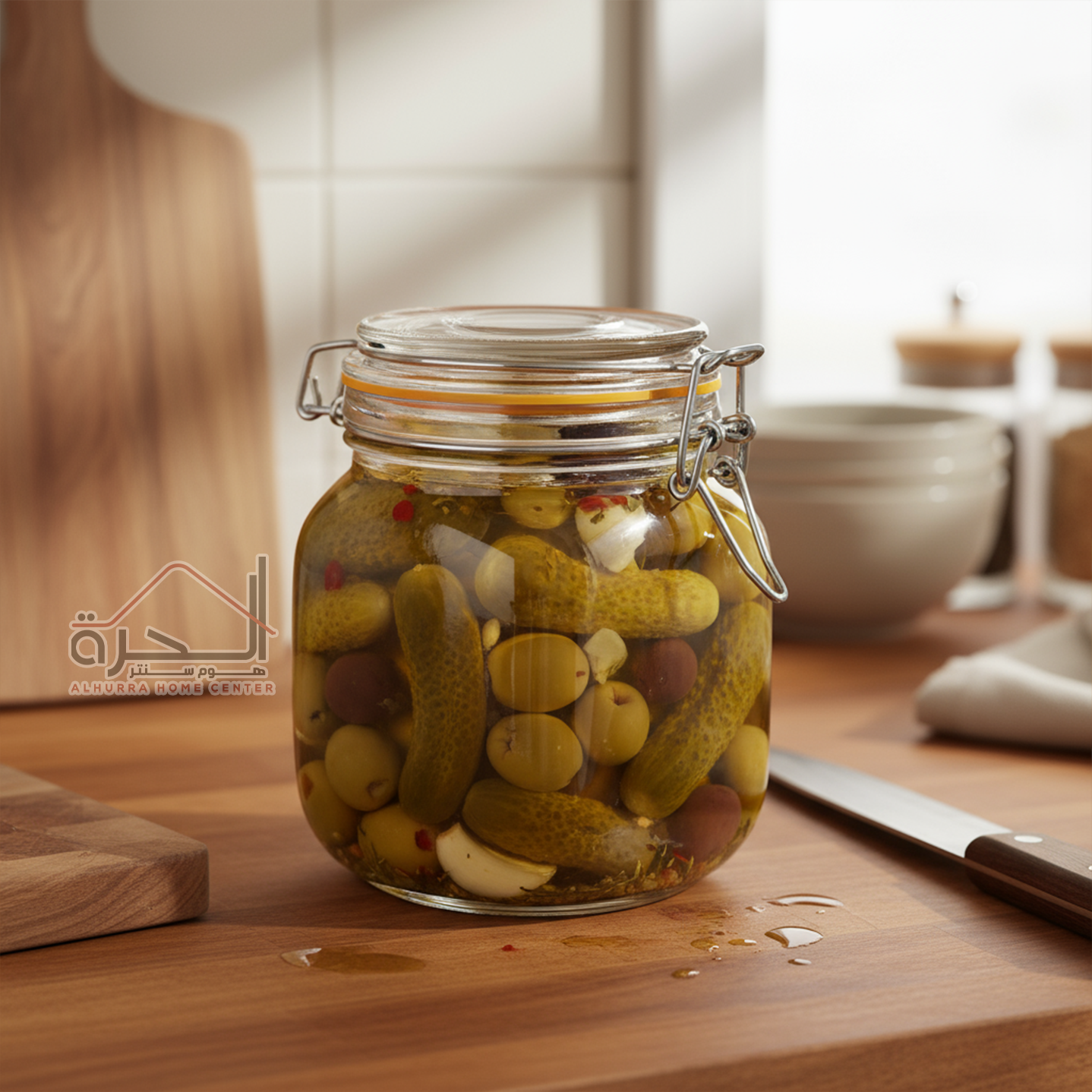 متربان ضغط زجاج 1 لتر