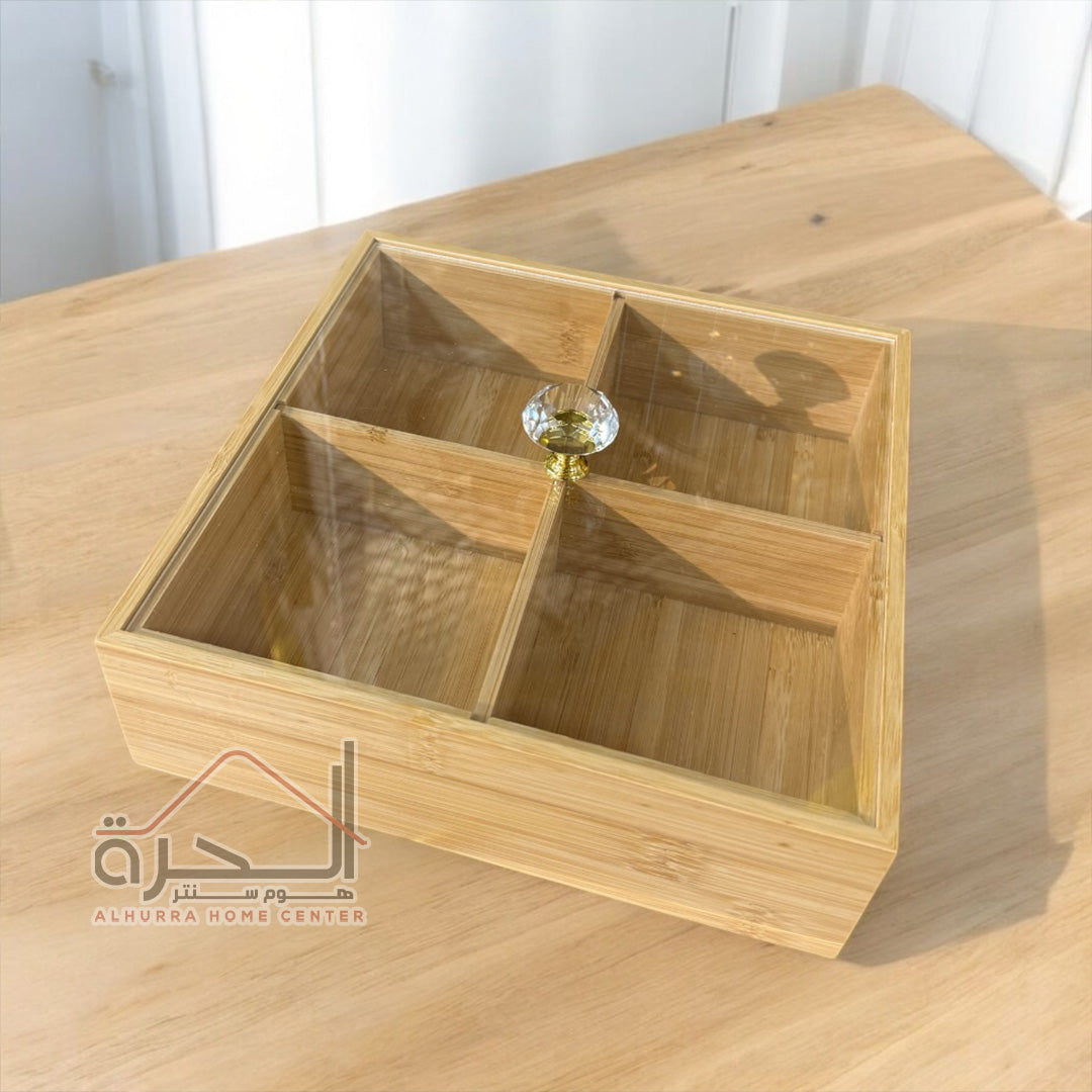 مضيفة مقطعة مربع بامبو