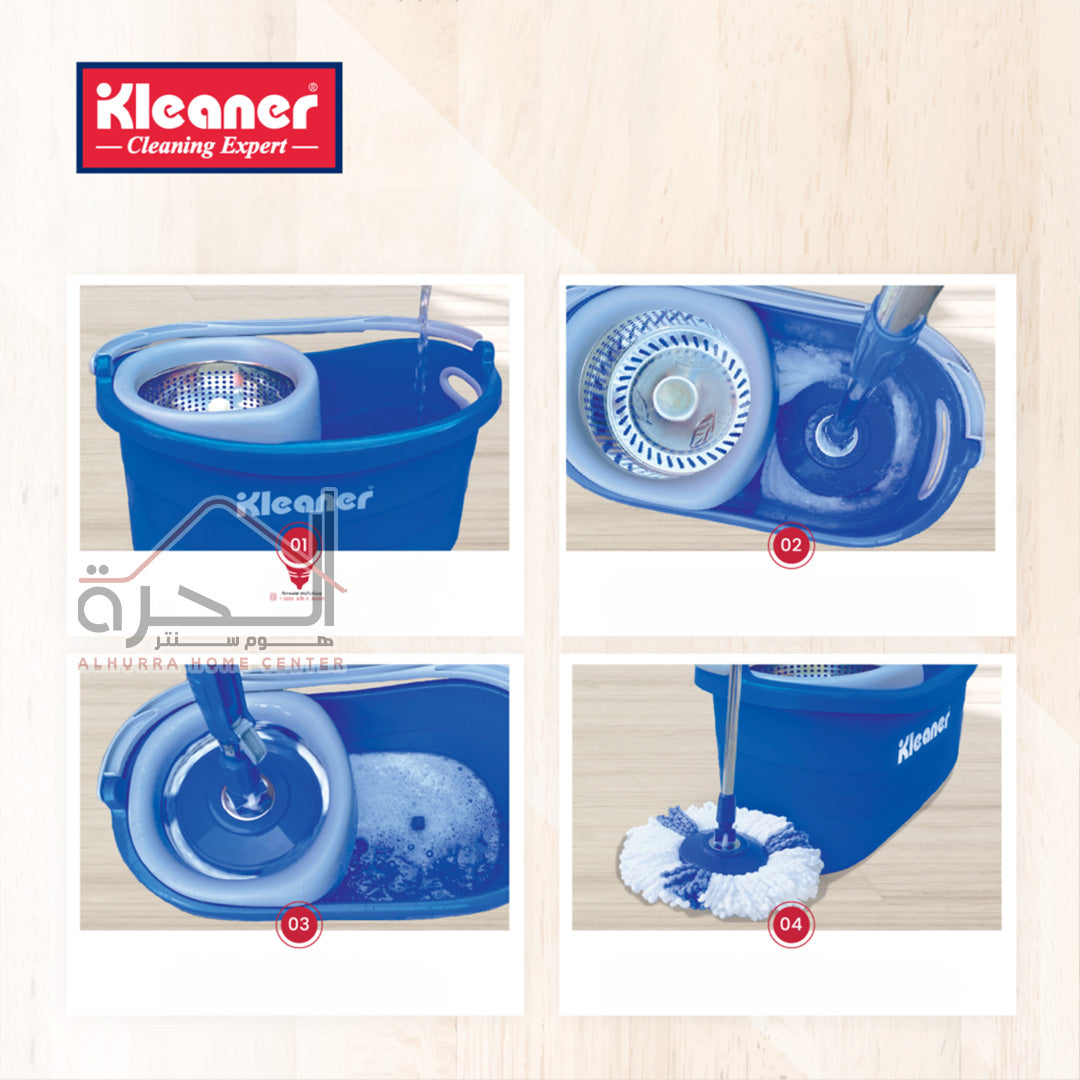 ممسحة مع سطل Kleaner عصارة ستانلس KT2211