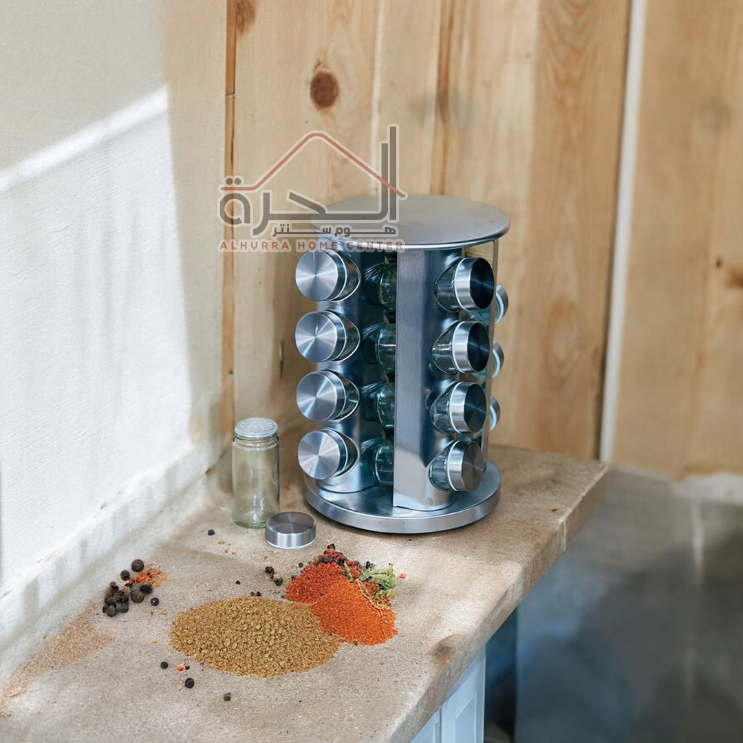 طقم بهارات ستانلس 16 قطعة