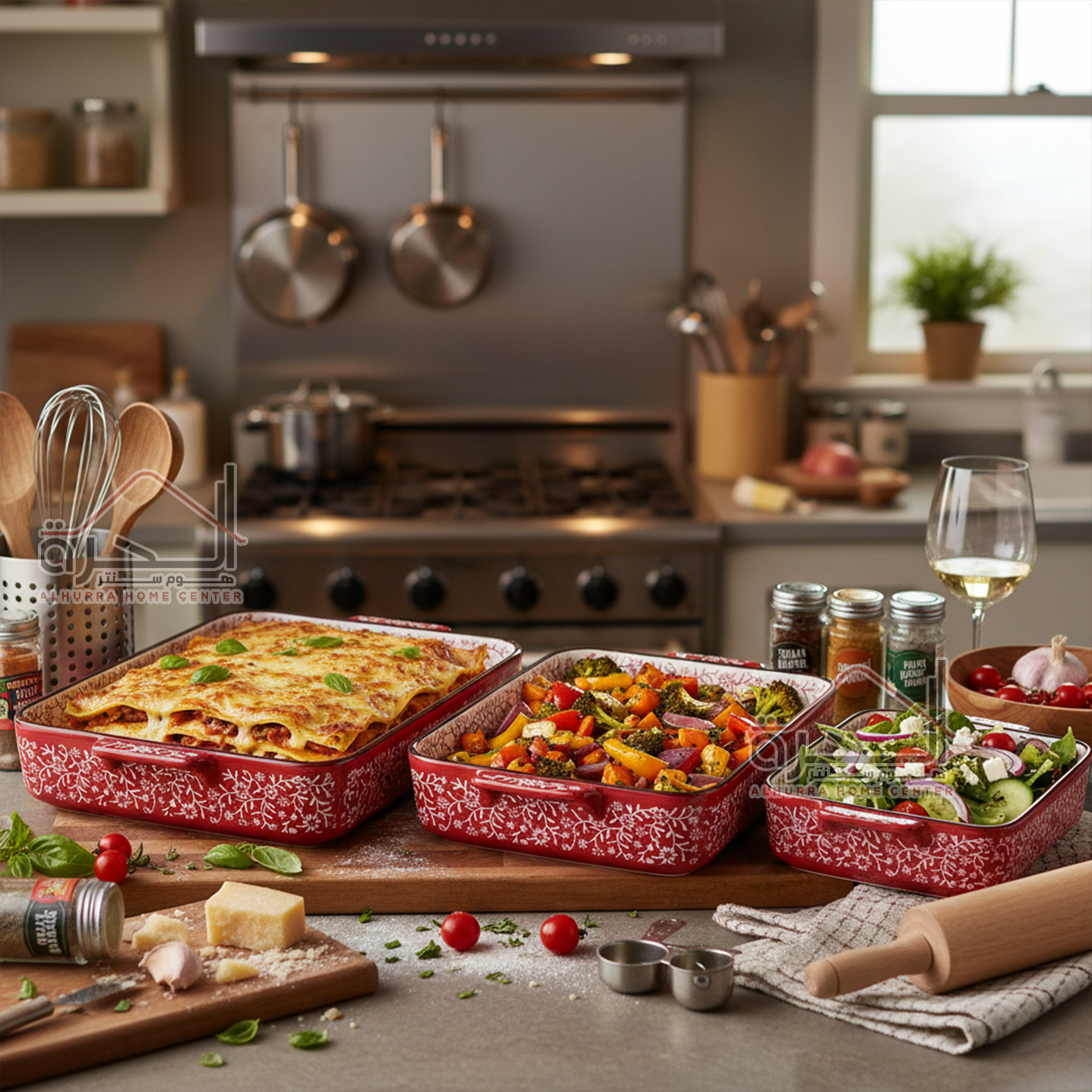 جاطات بورسلان للفرن احمر