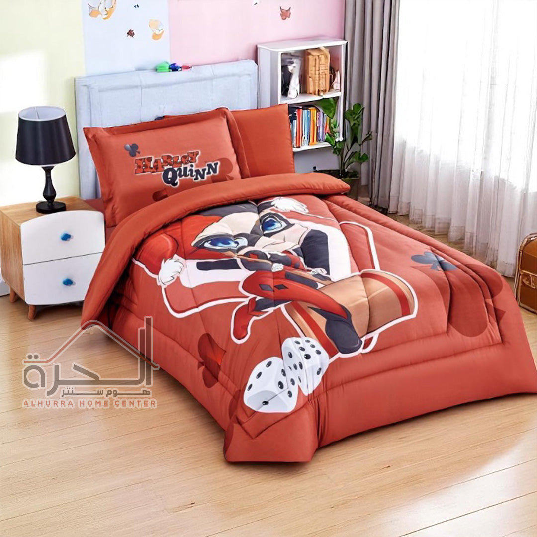 طقم لحاف مفرد 4 قطع اطفال