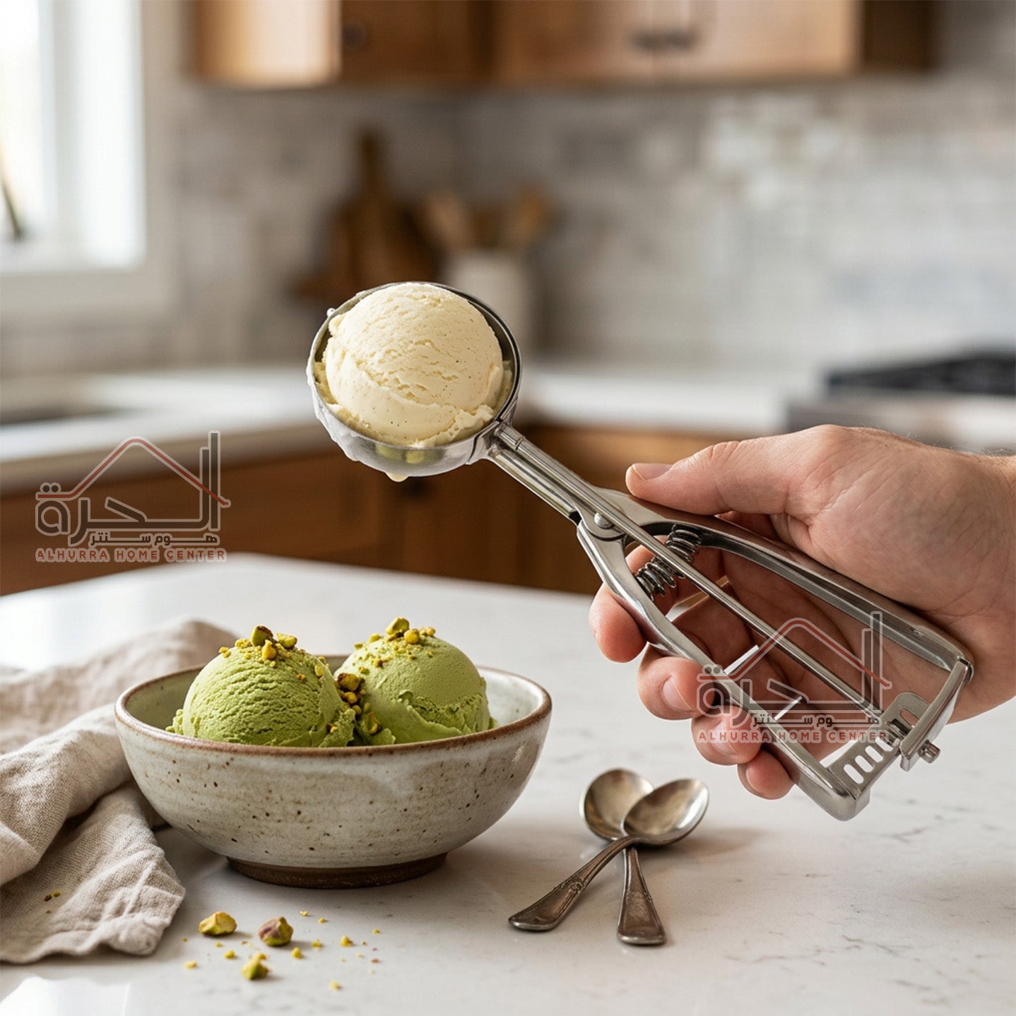 معلقة بوظة ستانلس ستيل Wellmes