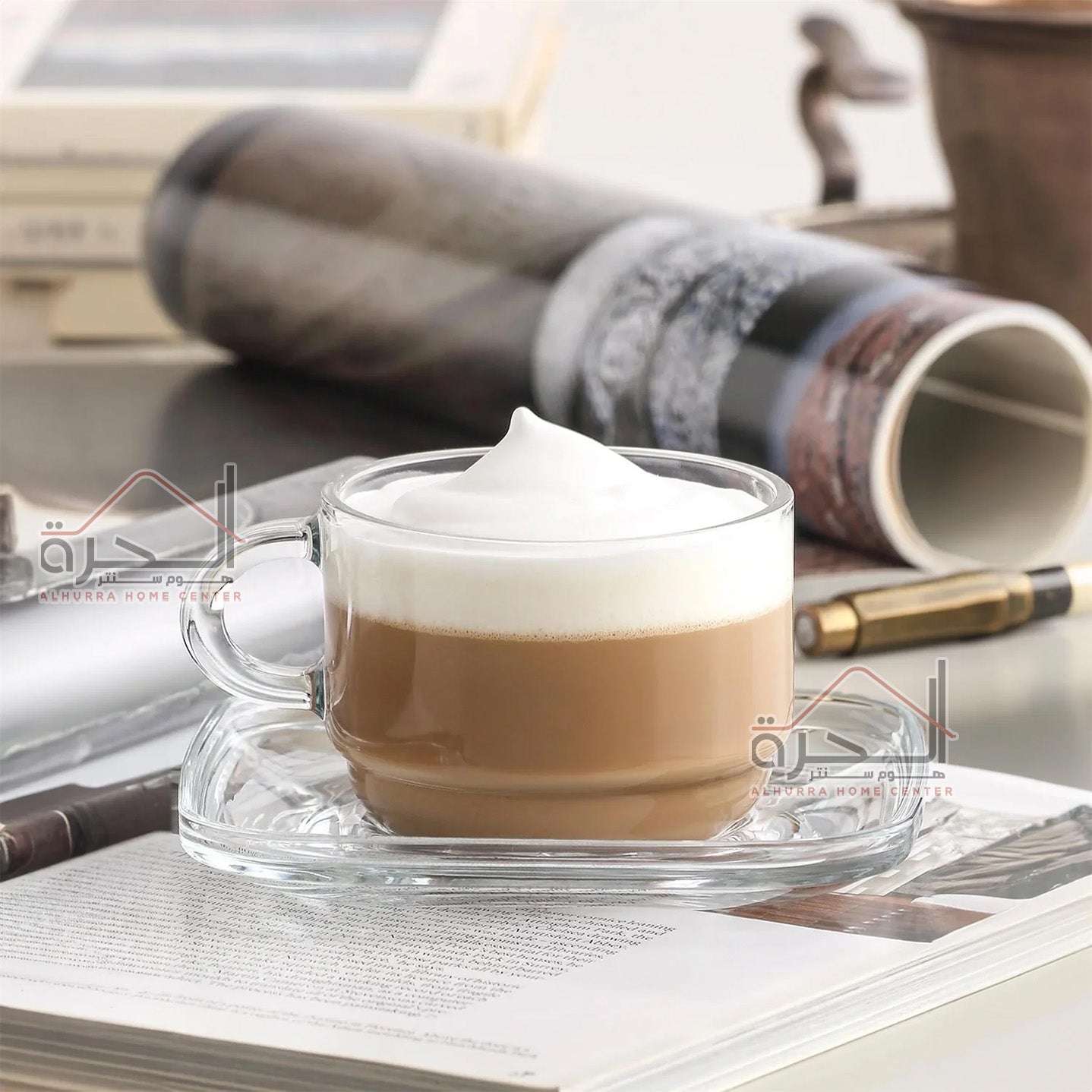 فناجين شاي مع صحن 270 مل عدد 6 LAV