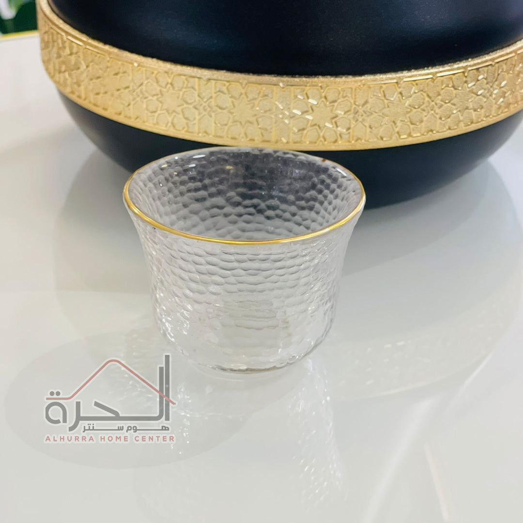 6 فناجين قهوة عربية شفاف