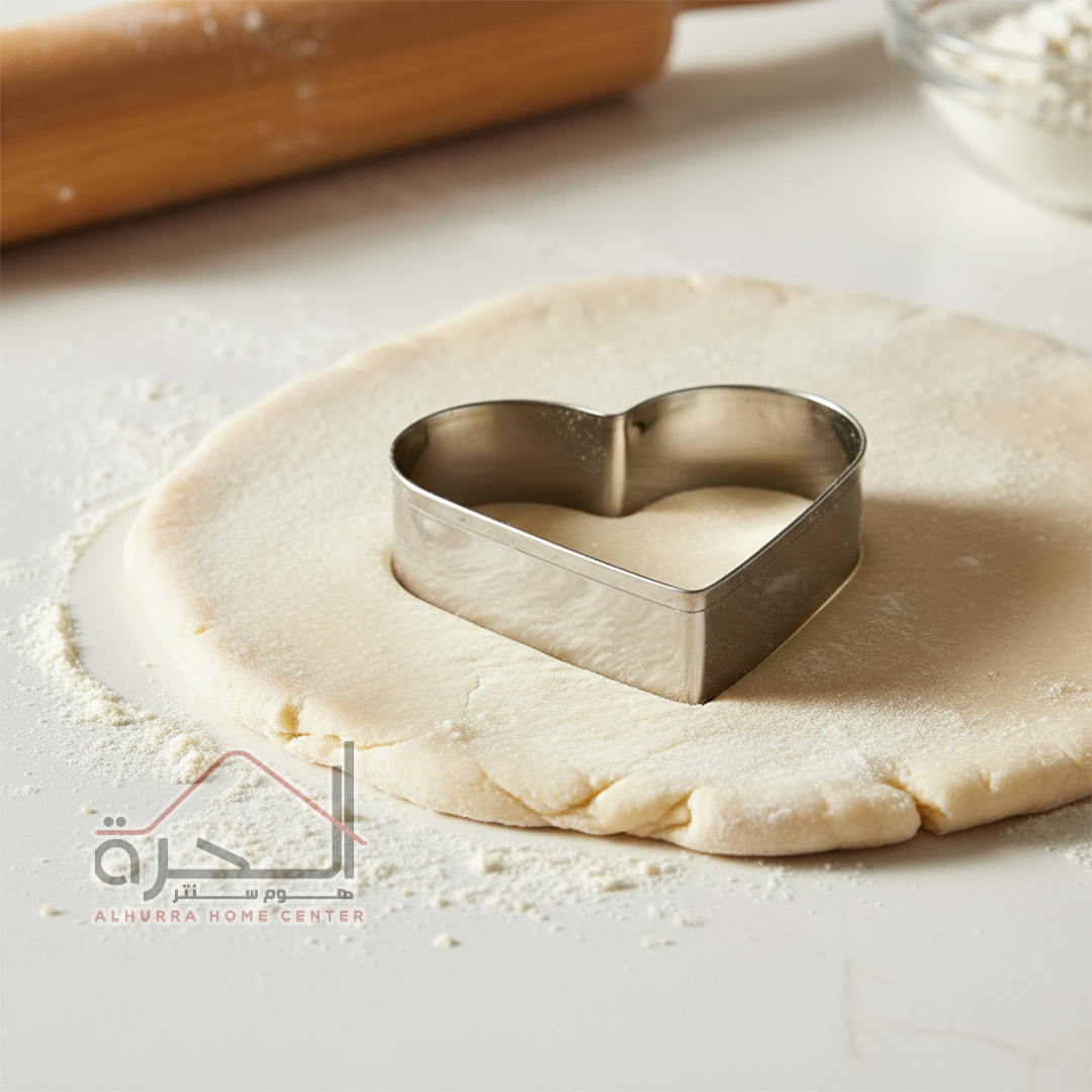 قطاعة عجين شكل قلب 8 سم