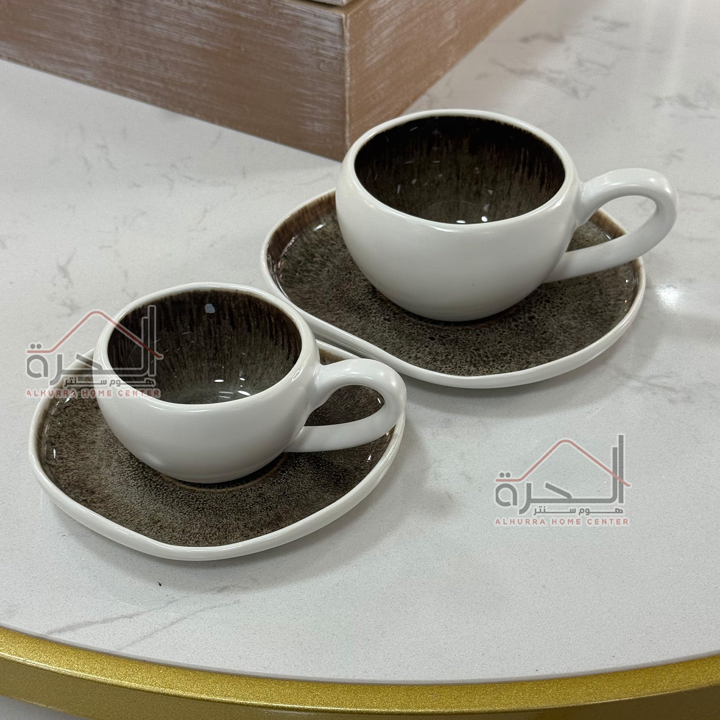 طقم فناجين شاي 6 فناجين Reactive Glazed