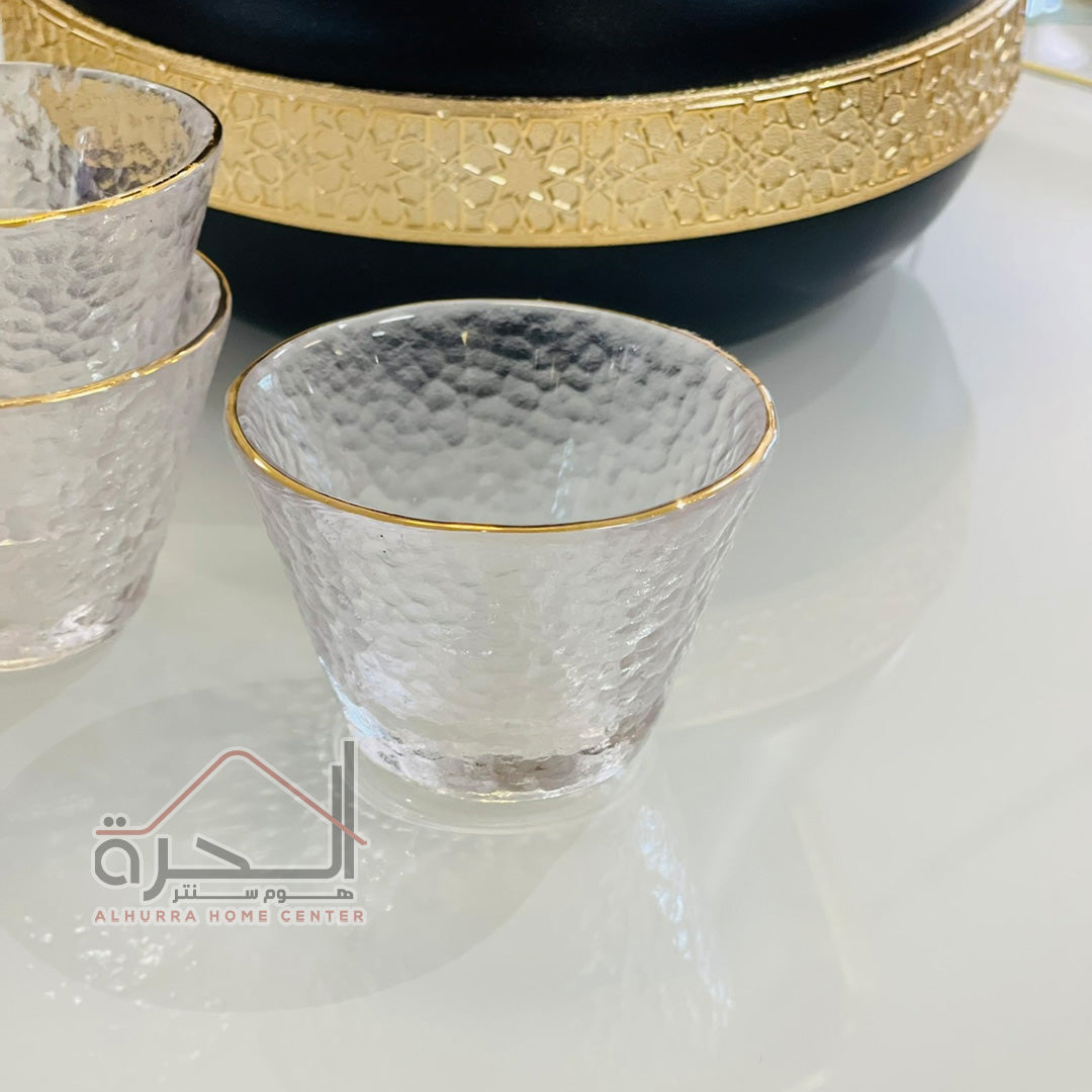 6 فناجين قهوة عربية شفاف