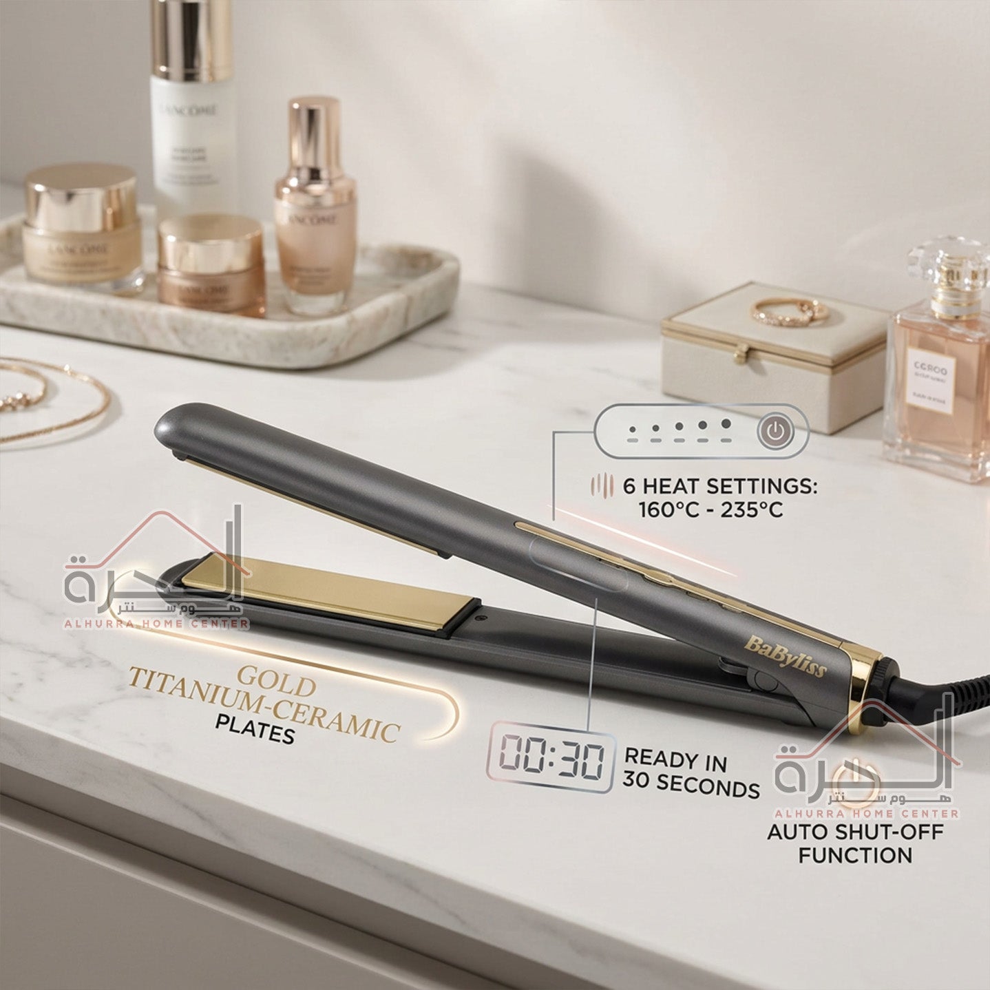 ستريتنر Babyliss 2513TE (Titanium-Ceramic)