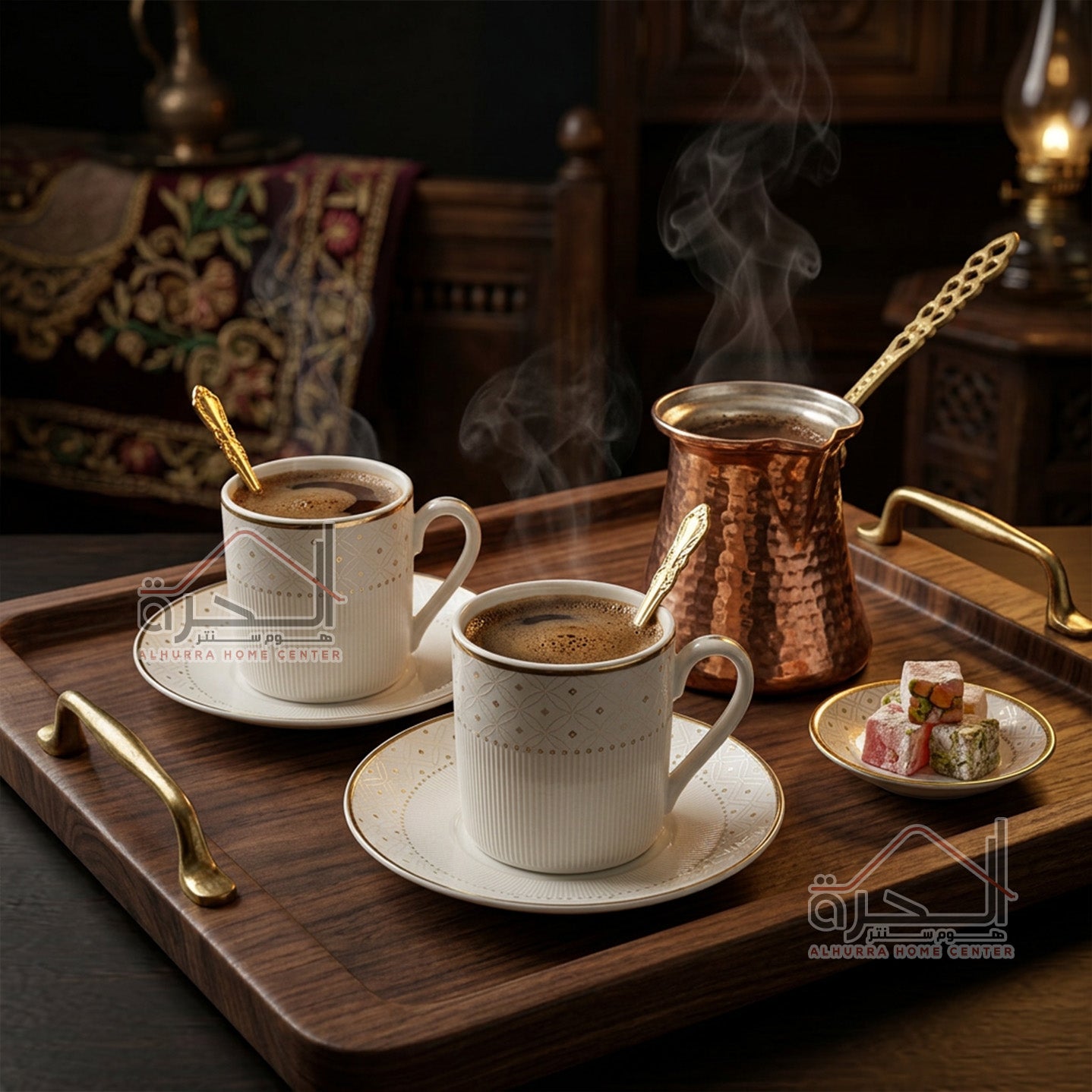 طقم فناجين قهوة بورسلان عدد 12
