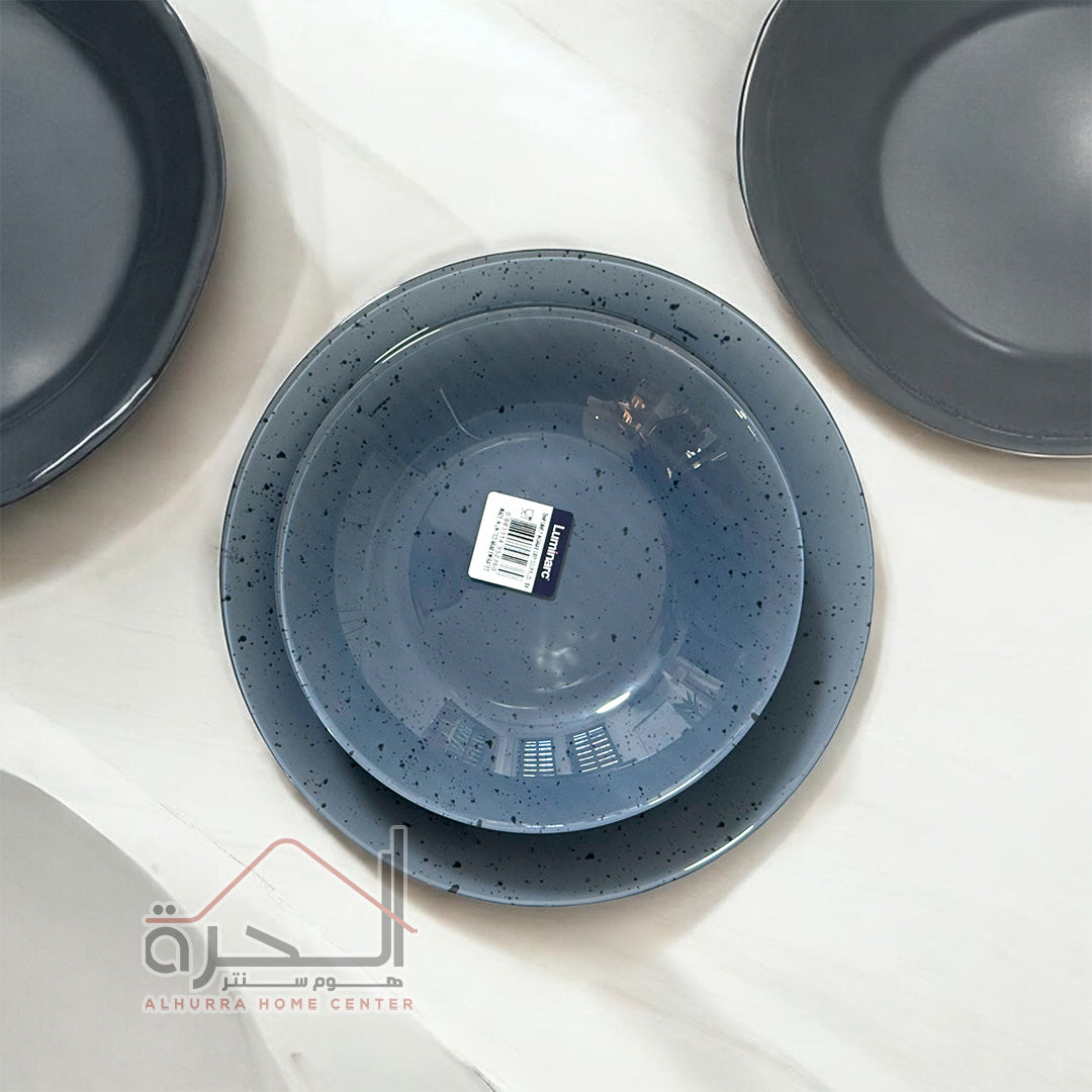 طقم صحون Luminarc Grey Ingmar 24 قطعة