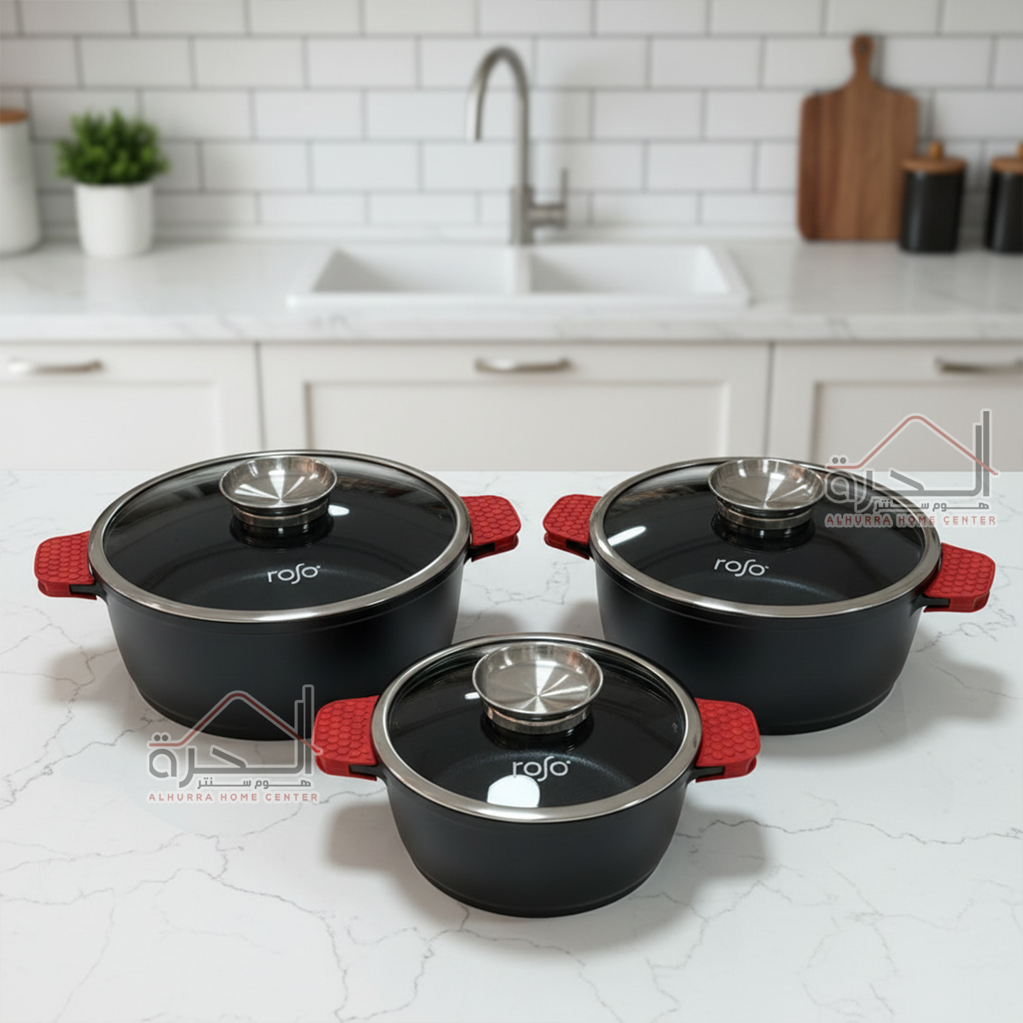 طقم طناجر ROSO