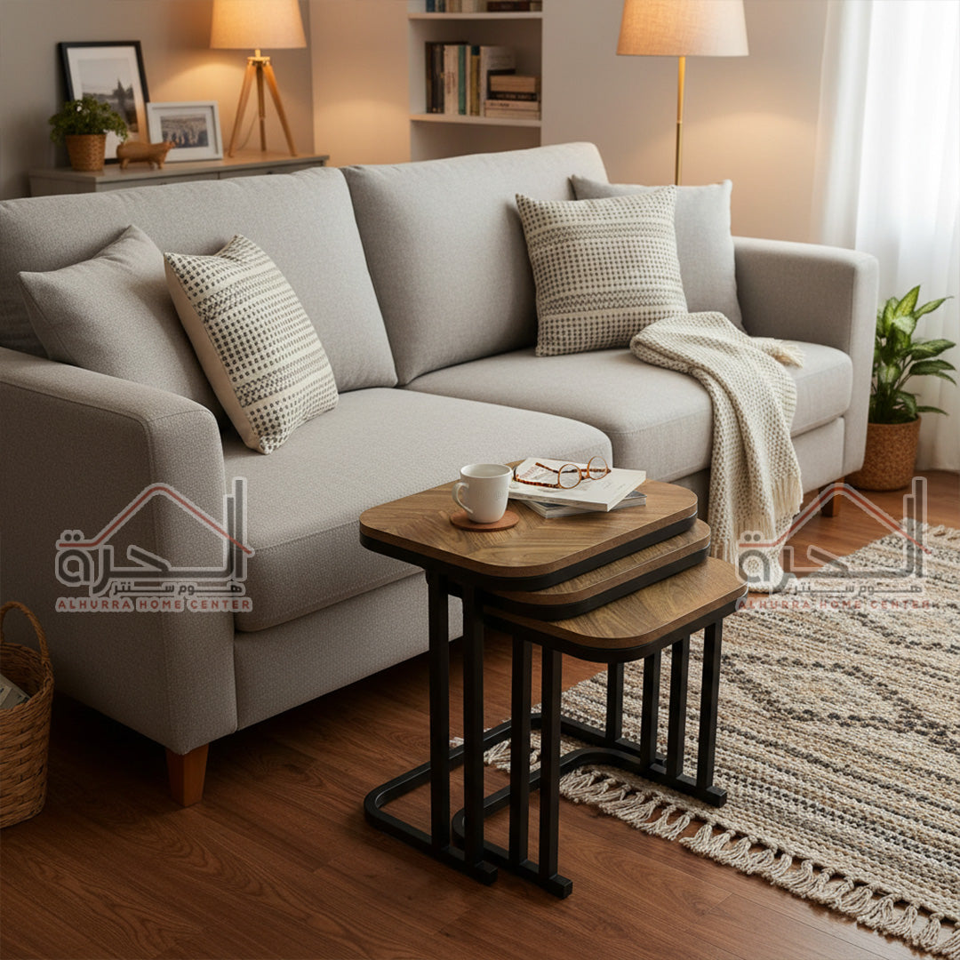 طقم سكملات خشب 3 قطع