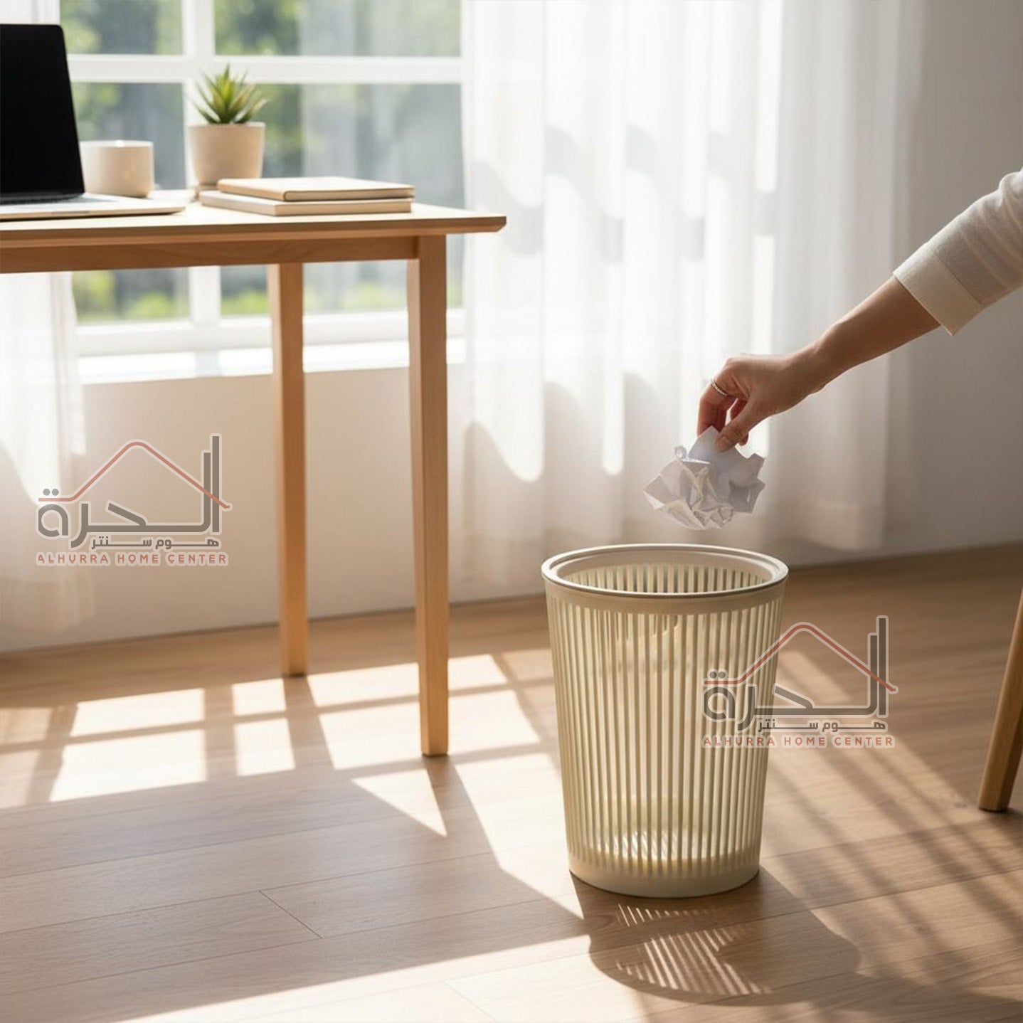 سلة مهملات بلاستك 7 لتر مدور