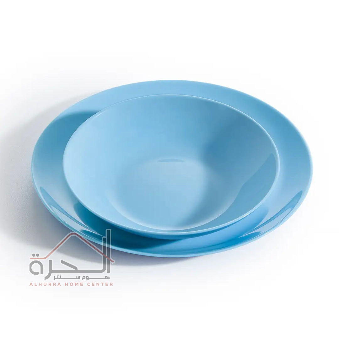 طقم صحون لومينرك 18 قطعة Light Blue