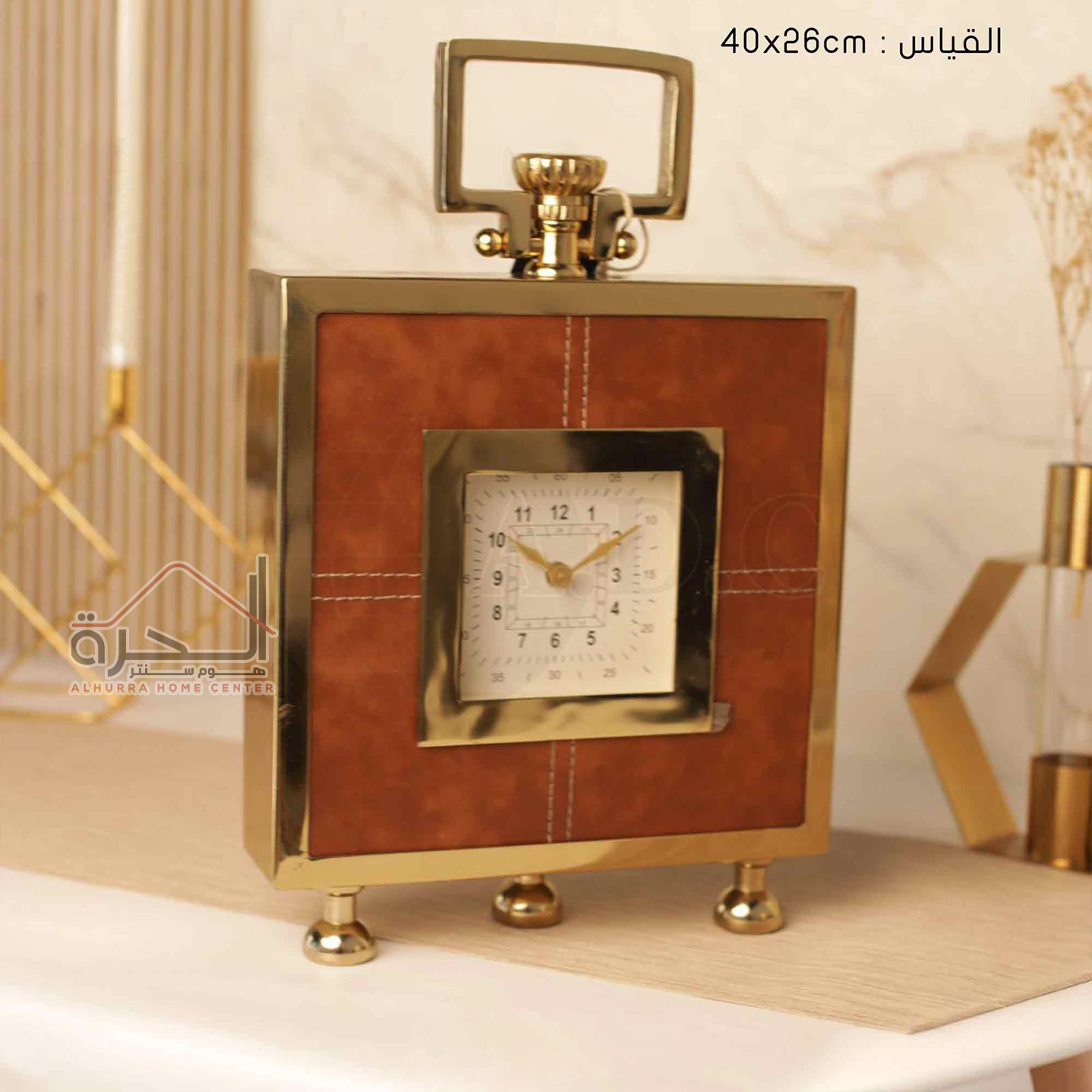 ساعة مكتب ديكور شكل عطر 40*26 سم