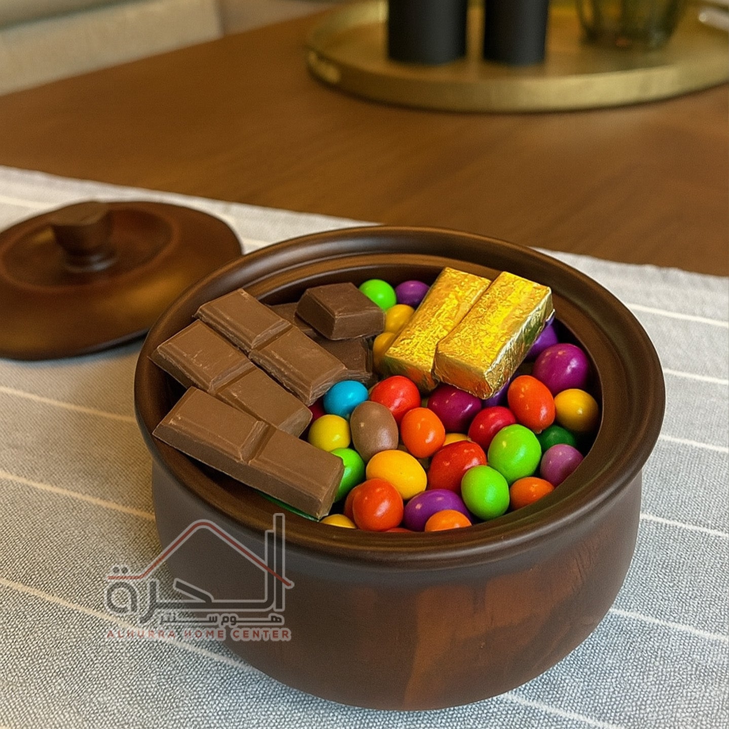 مضايف خشب للفواكه و المكسرات و الشوكولاته
