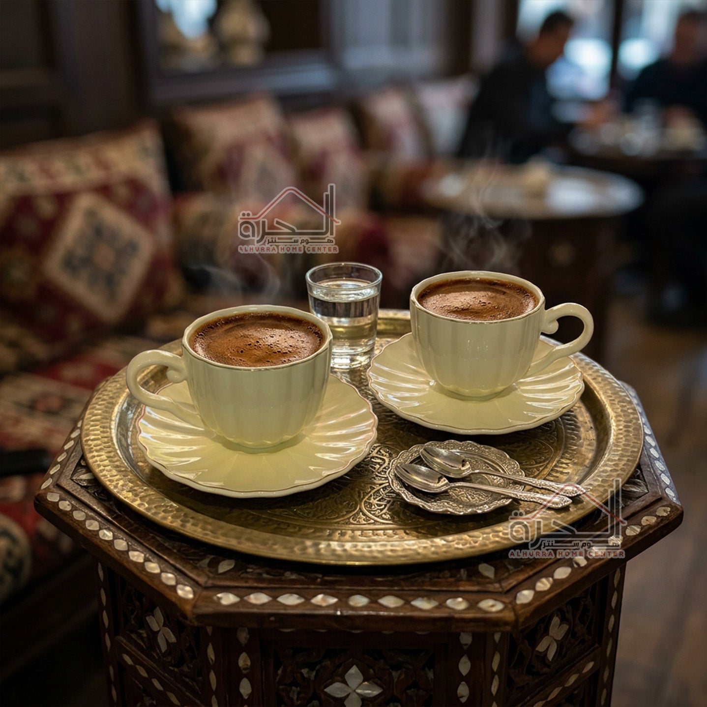 طقم فناجين قهوة 6 فناجين بورسلان