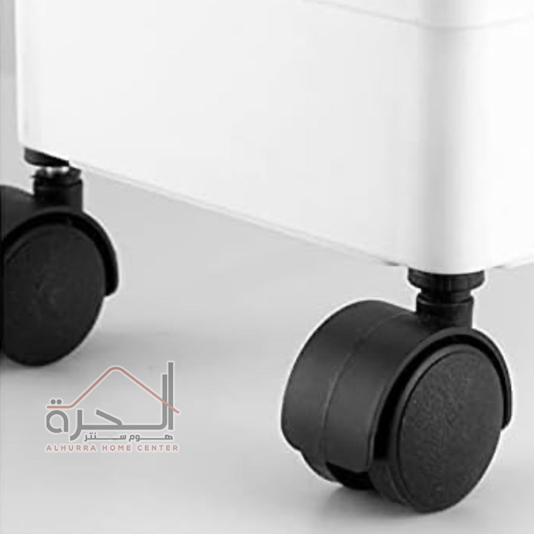 ستاند خضار بلاستك ابيض 4 رفوف