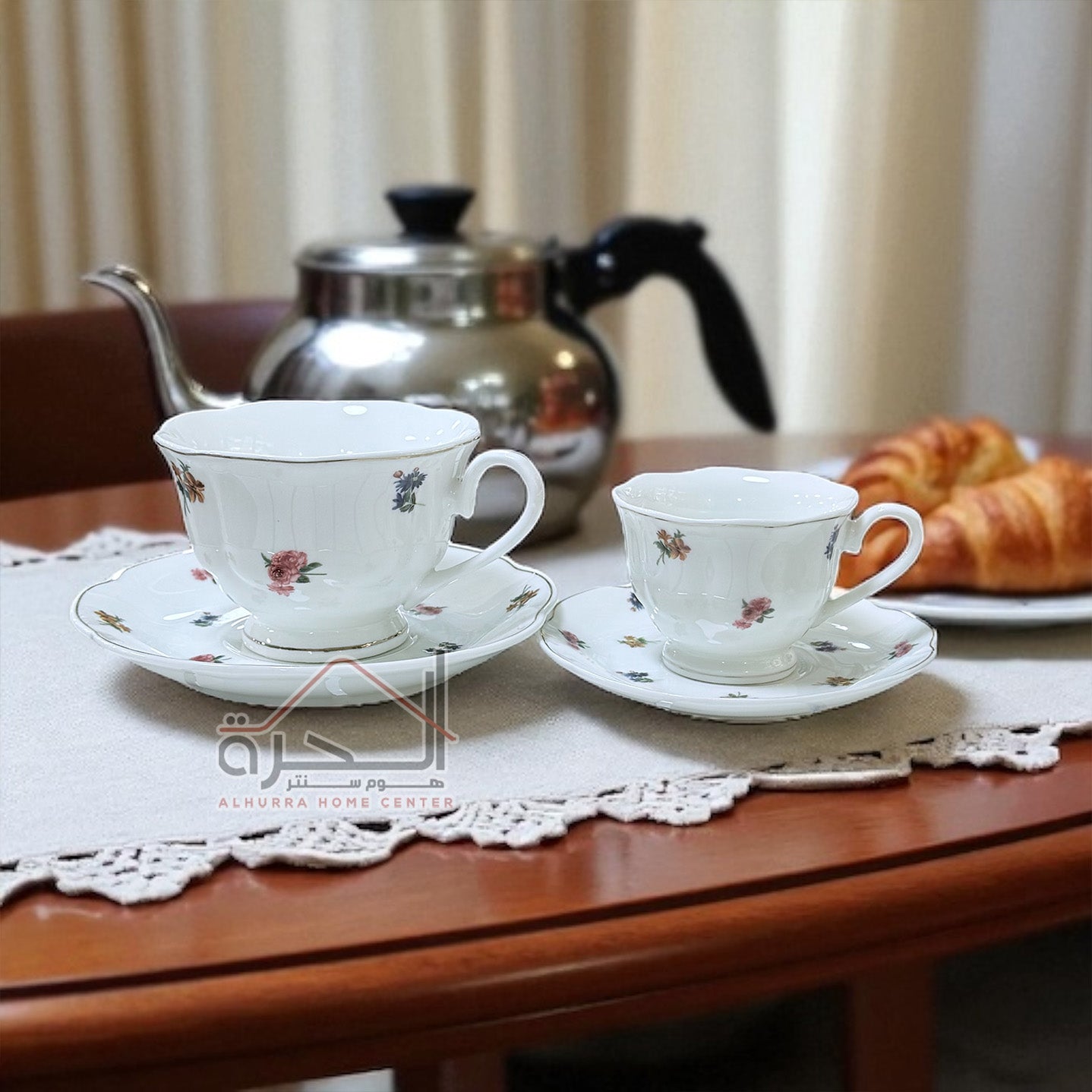 فناجين قهوة مورد عدد 6