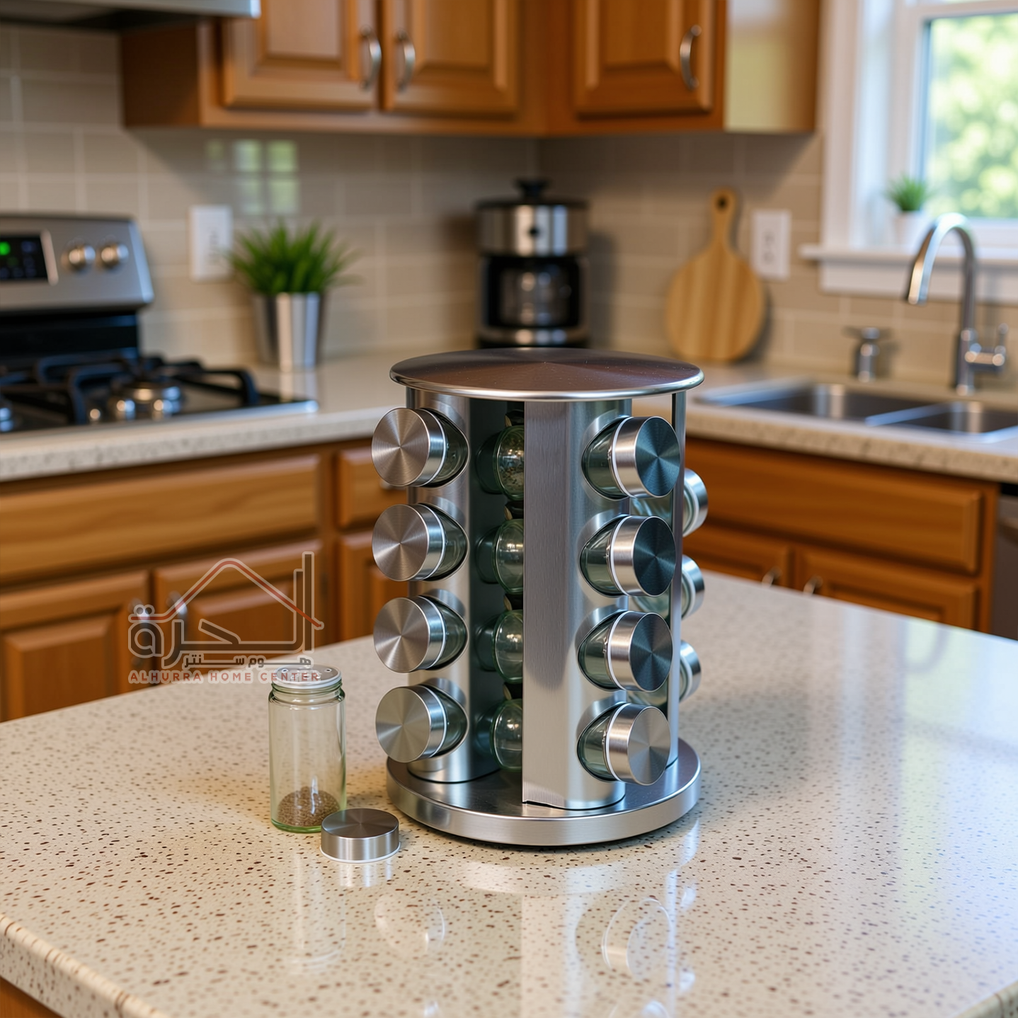 طقم بهارات ستانلس 16 قطعة