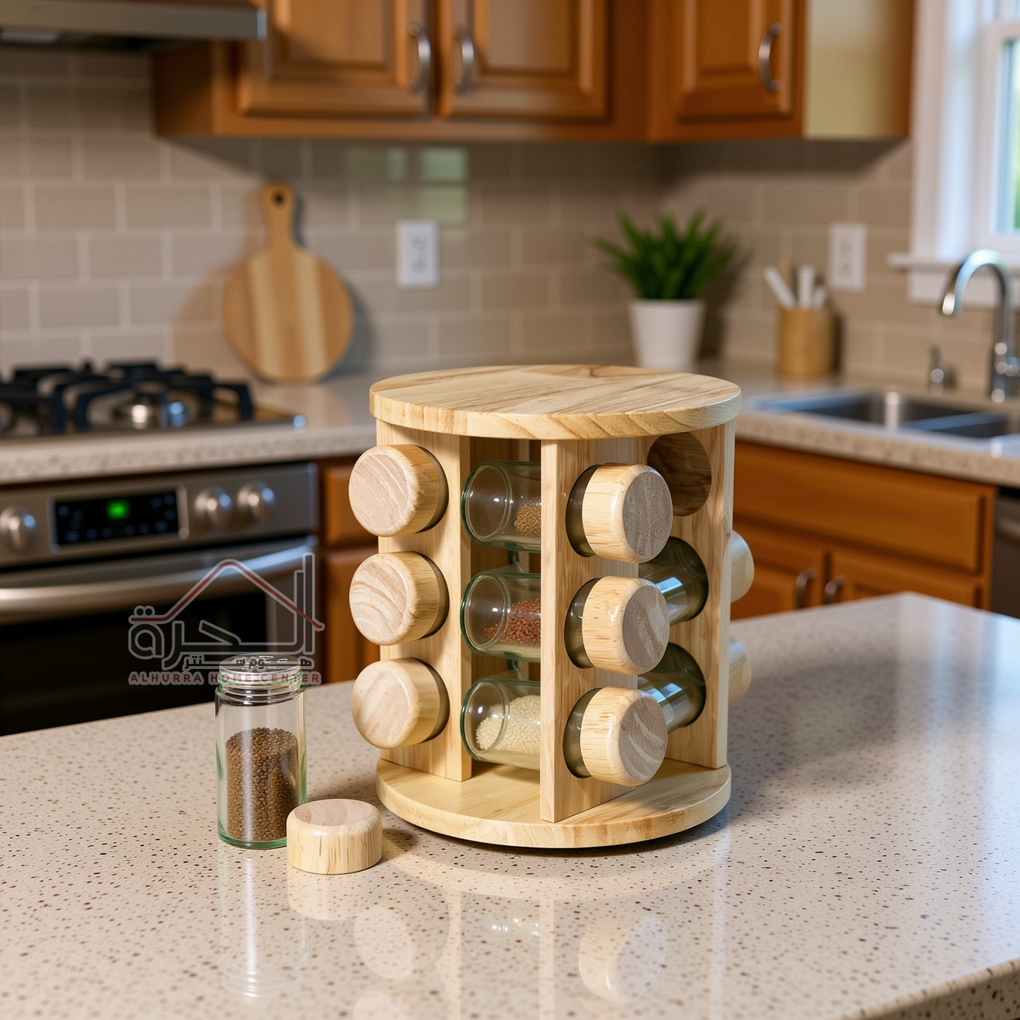 طقم بهارات مدور 12 قطعة