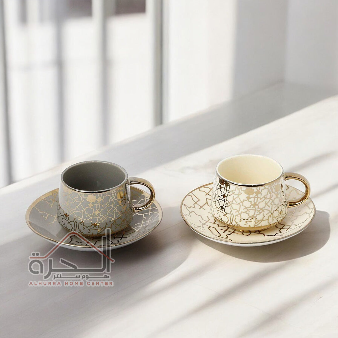فناجين شاي عدد 6