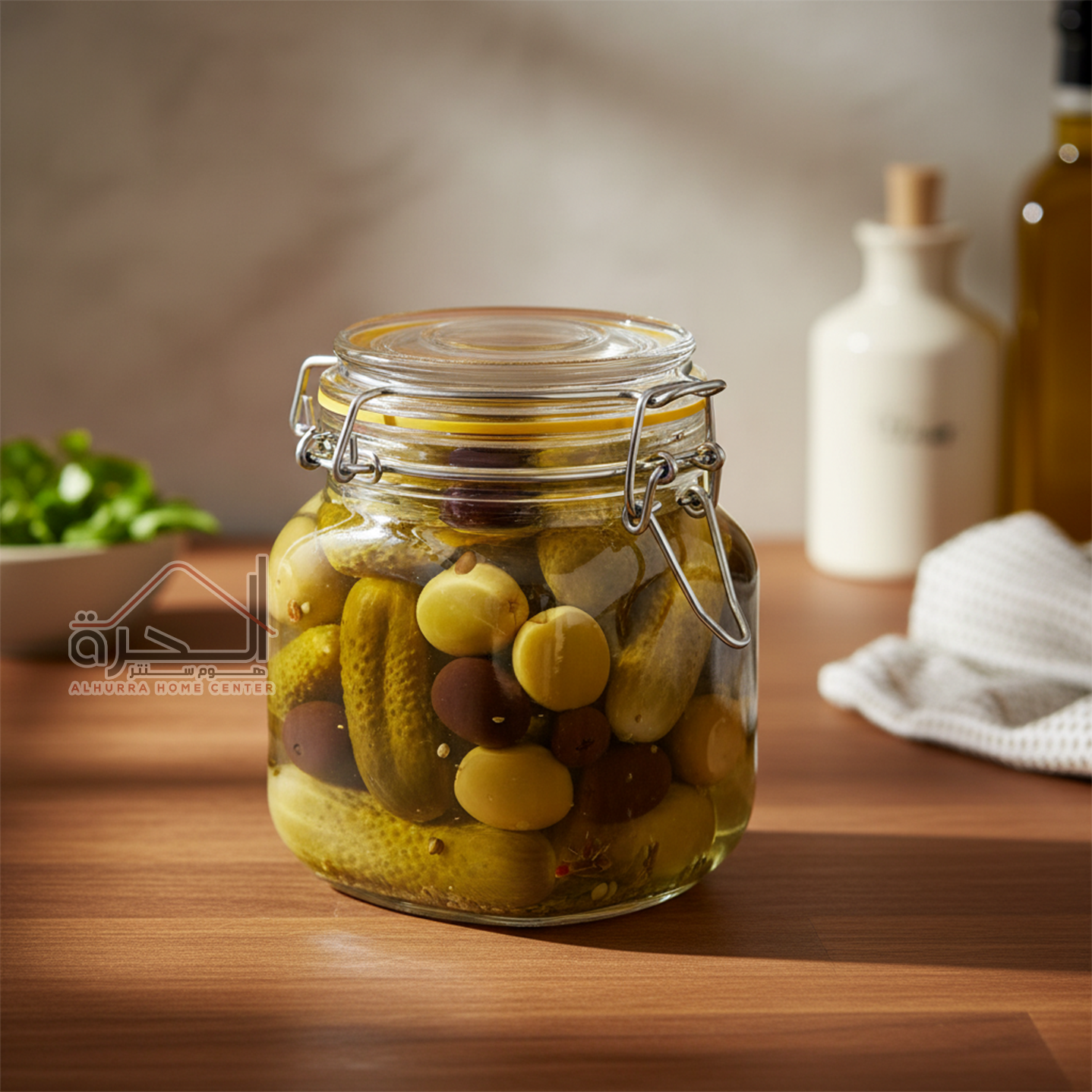 متربان ضغط زجاج 1 لتر