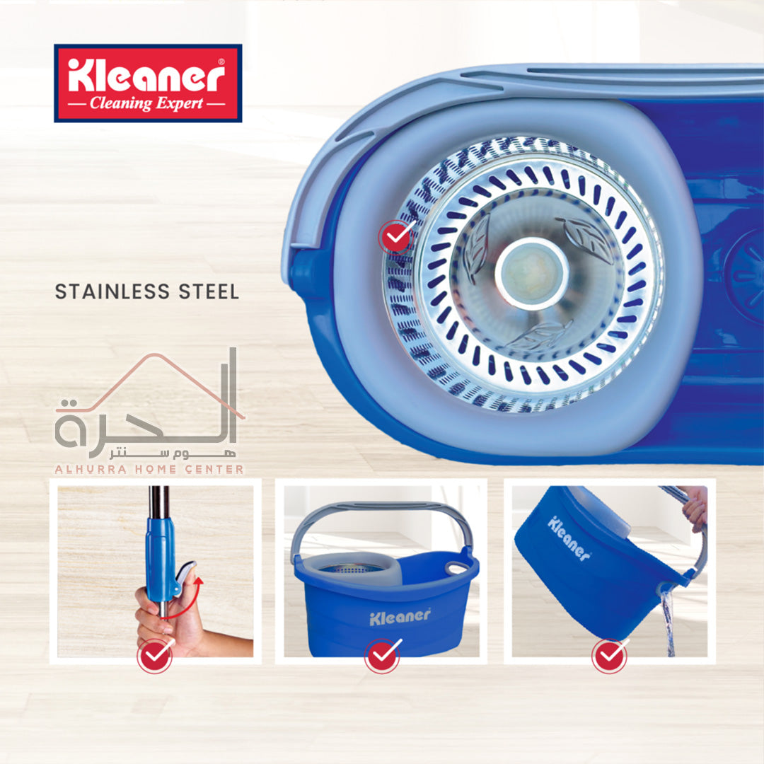 ممسحة مع سطل Kleaner عصارة ستانلس KT2211