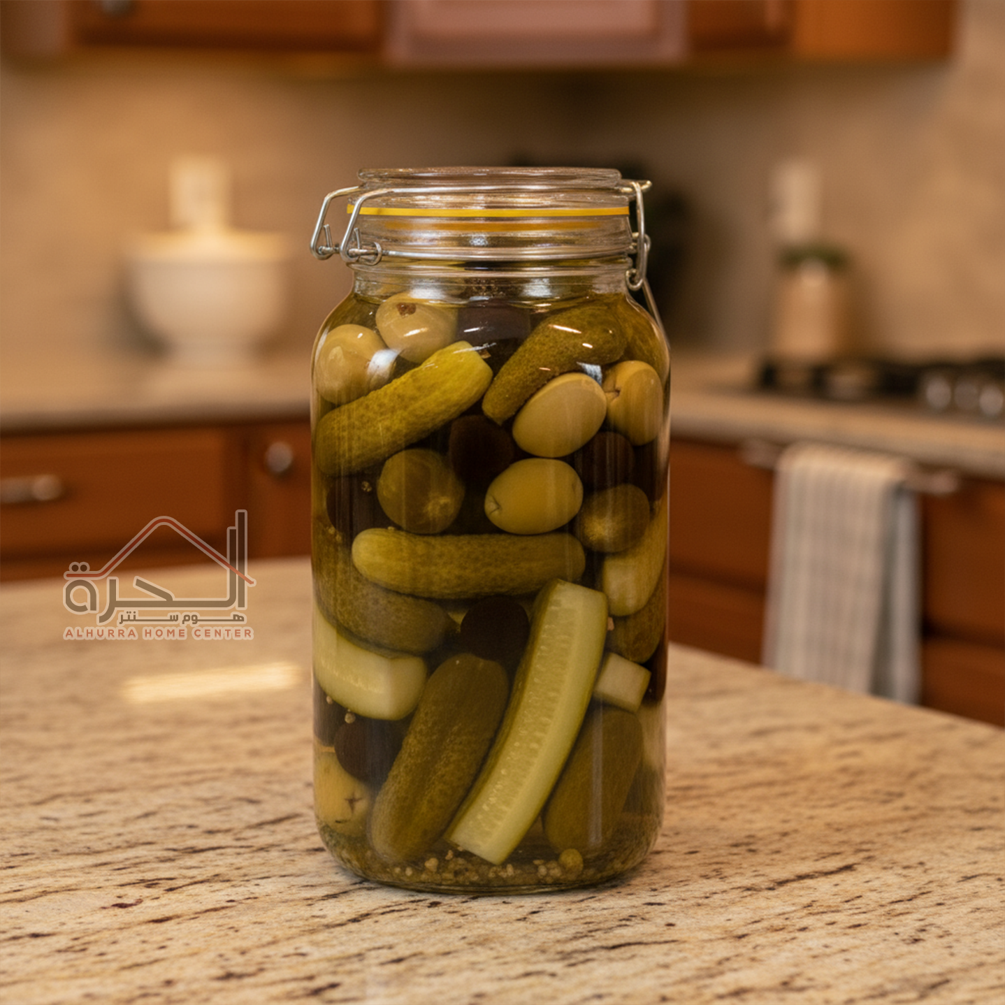 متربان ضغط زجاج 2 لتر