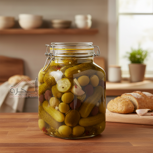 متربان ضغط زجاج 3 لتر