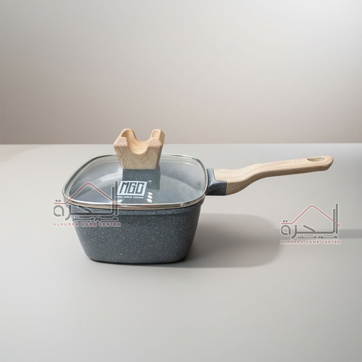 كسرولة جرانيت مع غطاء MGC مربع