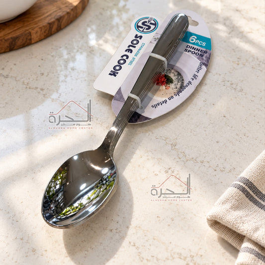 معالق ستانلس حجم كبير عدد 6 Sole Cook
