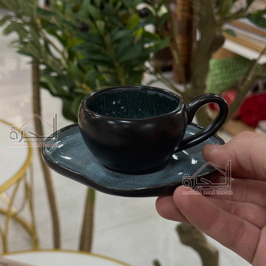 طقم فناجين شاي 6 فناجين Reactive Glazed