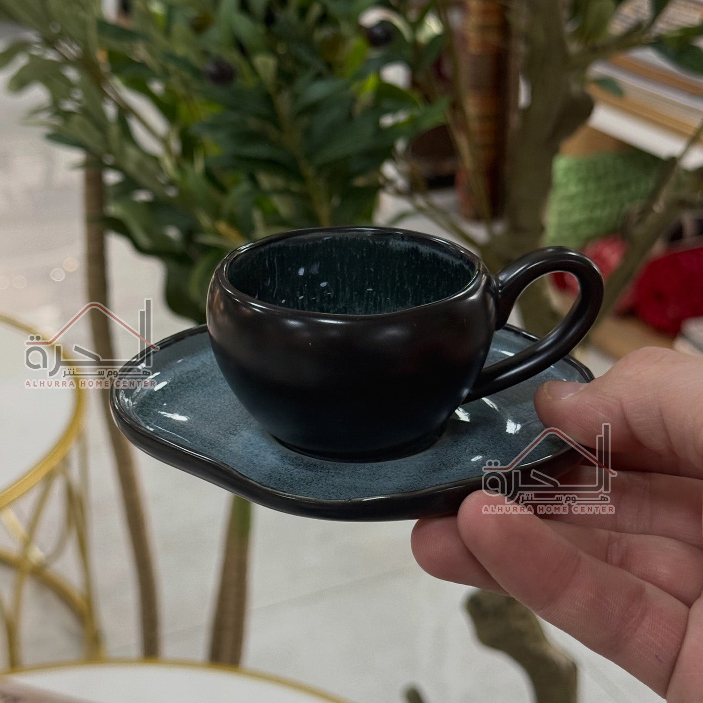 طقم فناجين قهوة 6 فناجين Reactive Glazed