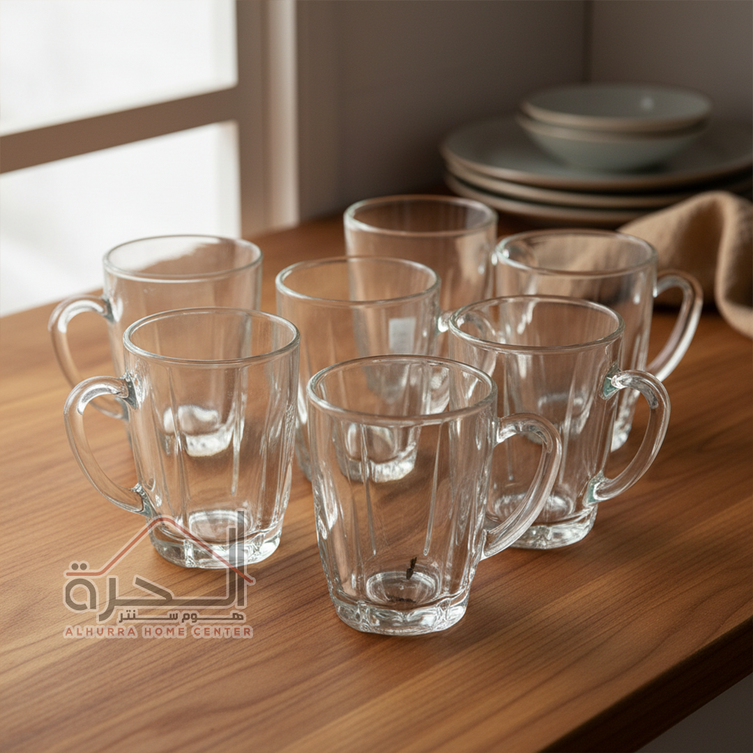 كاسات شاي حجم 240 مل عدد 6 - B49