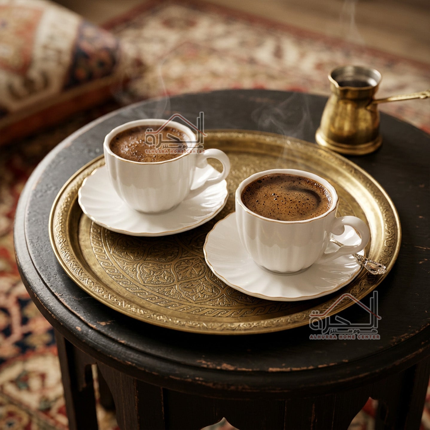 طقم فناجين قهوة 6 فناجين بورسلان