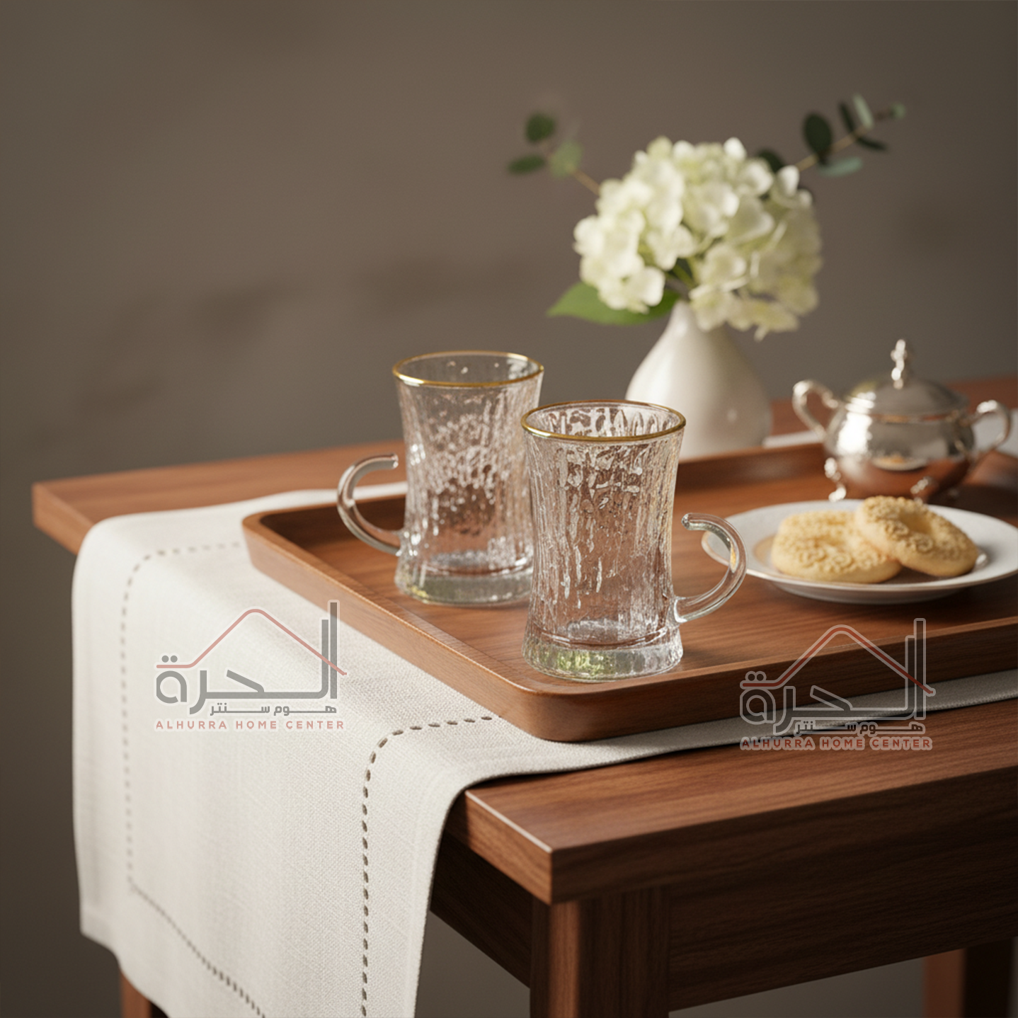 استكانة شاي حز ذهبي عدد 6