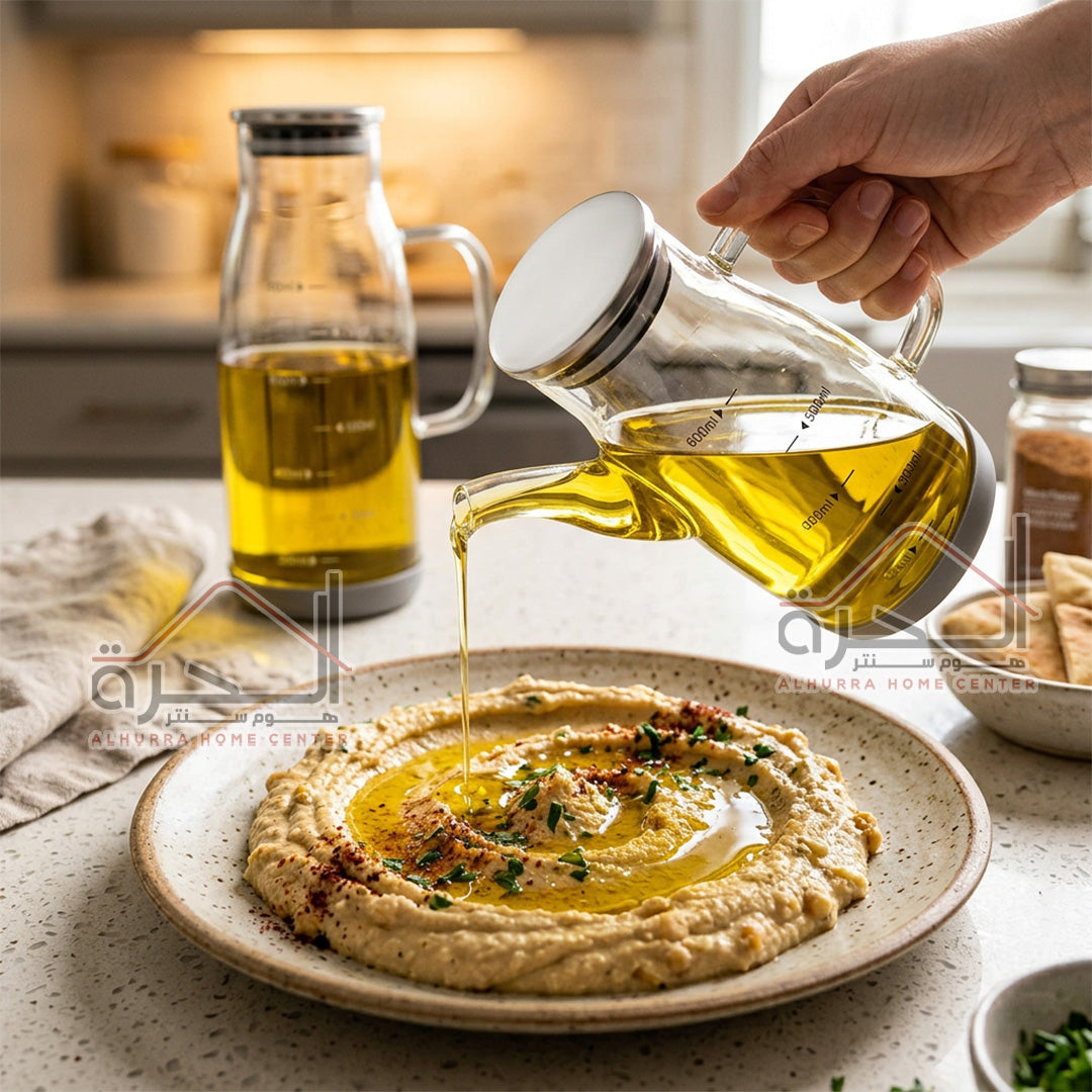 بريق زيت زجاج شفاف 600 مل