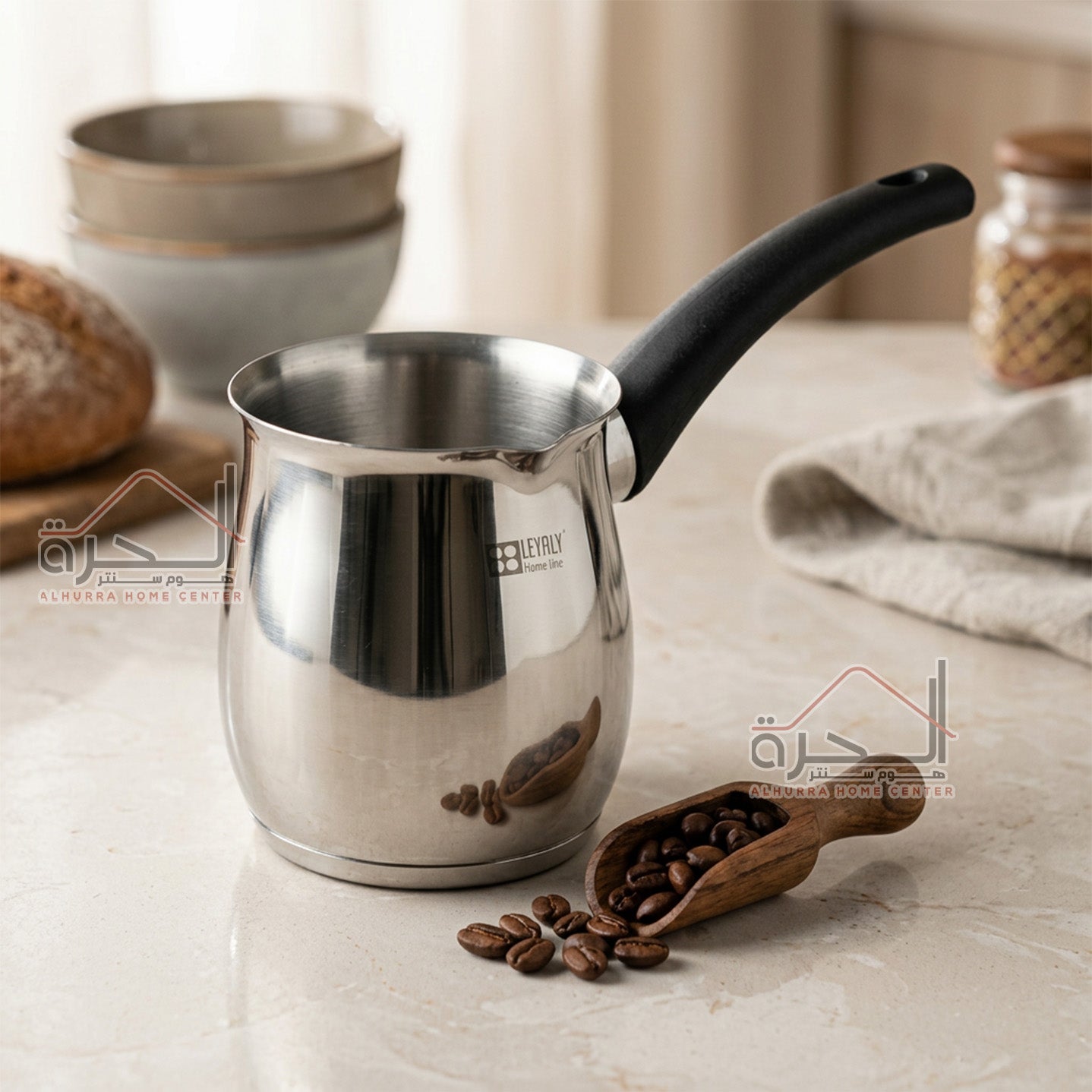 بريق قهوة ستانلس ثقيل Induction