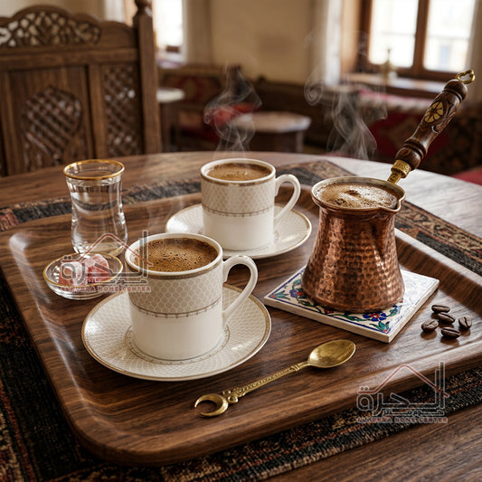 طقم فناجين قهوة بورسلان عدد 12