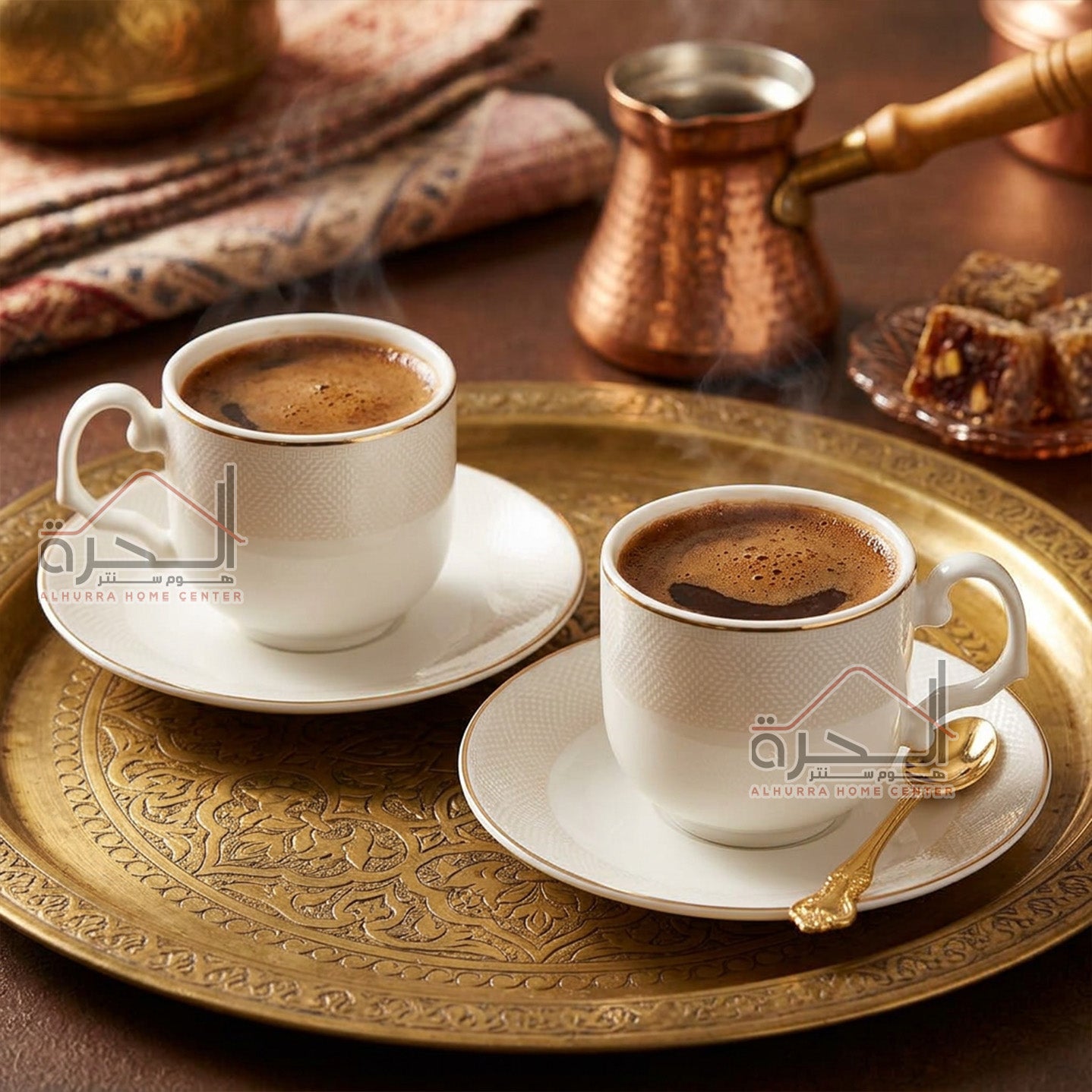 طقم فناجين قهوة بورسلان عدد 12 (29555)