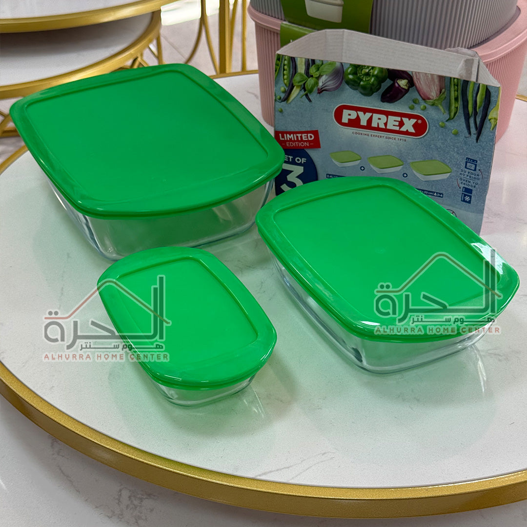 طقم 3 جاطات حراري Pyrex
