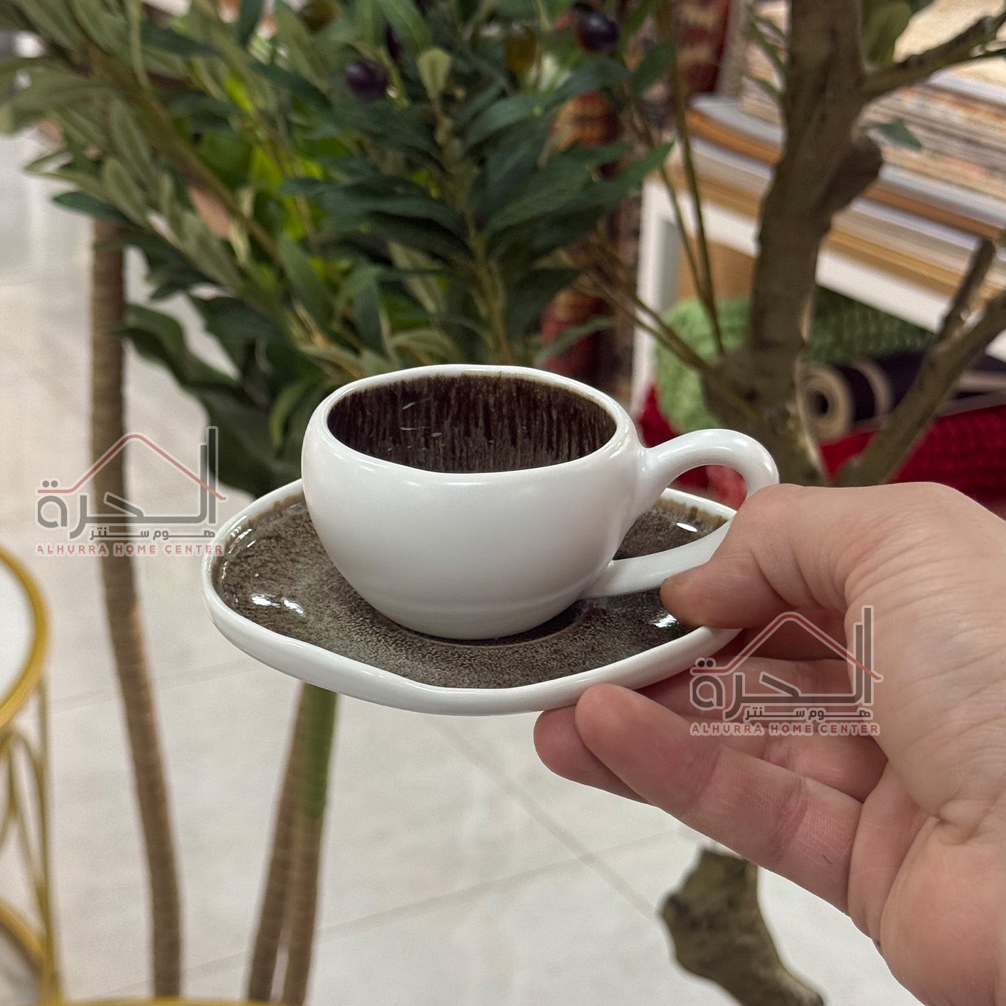 طقم فناجين شاي 6 فناجين Reactive Glazed