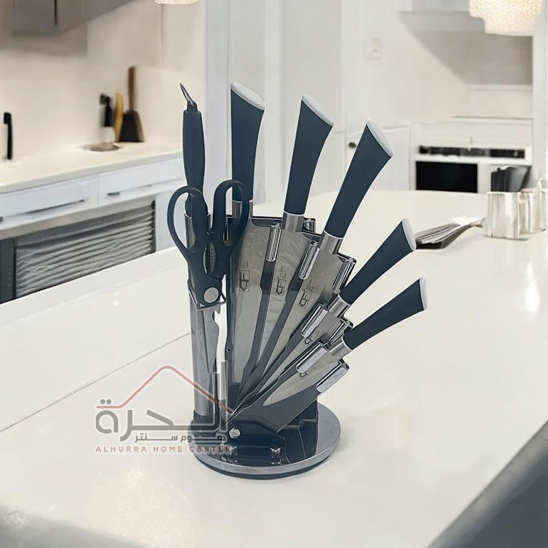 طقم سكاكين 7 قطع مع ستاند
