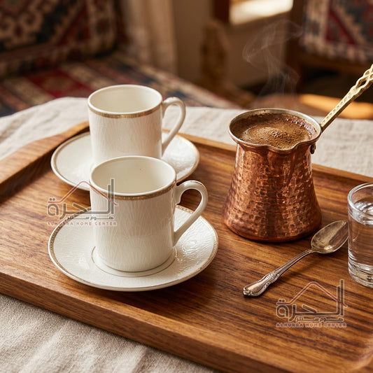 طقم فناجين قهوة بورسلان عدد 12