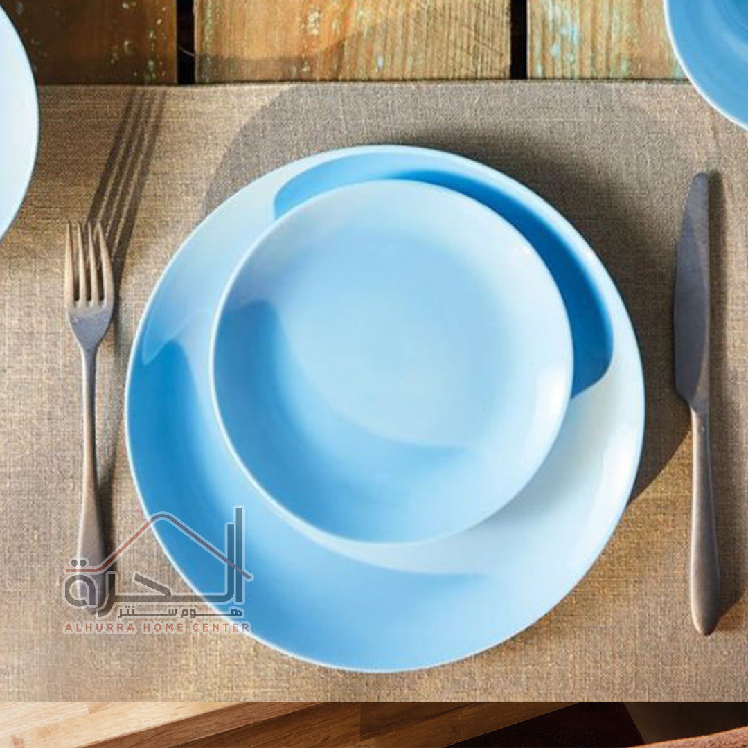 طقم صحون لومينرك 18 قطعة Light Blue