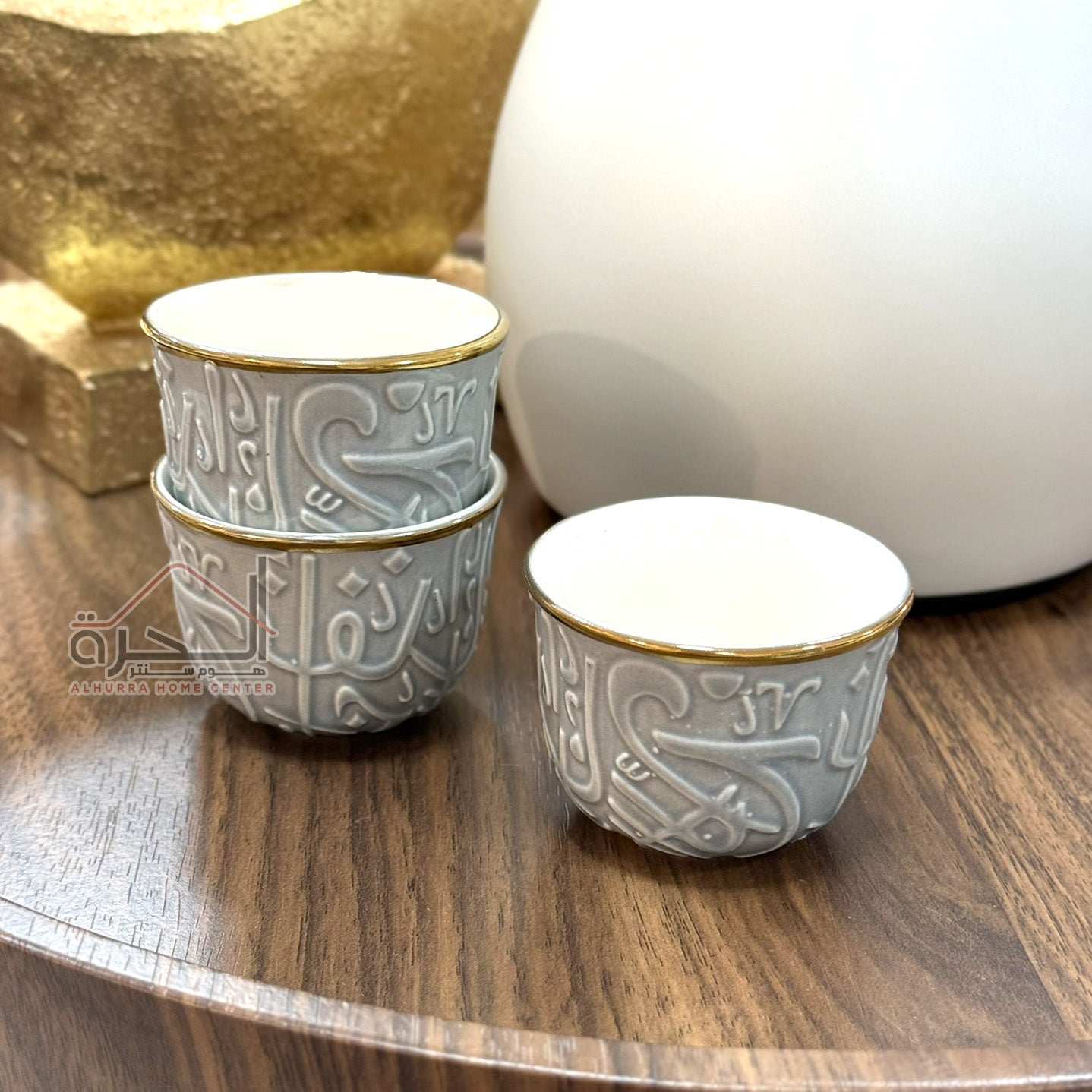 فناجين قهوة عربية محفر عدد 12