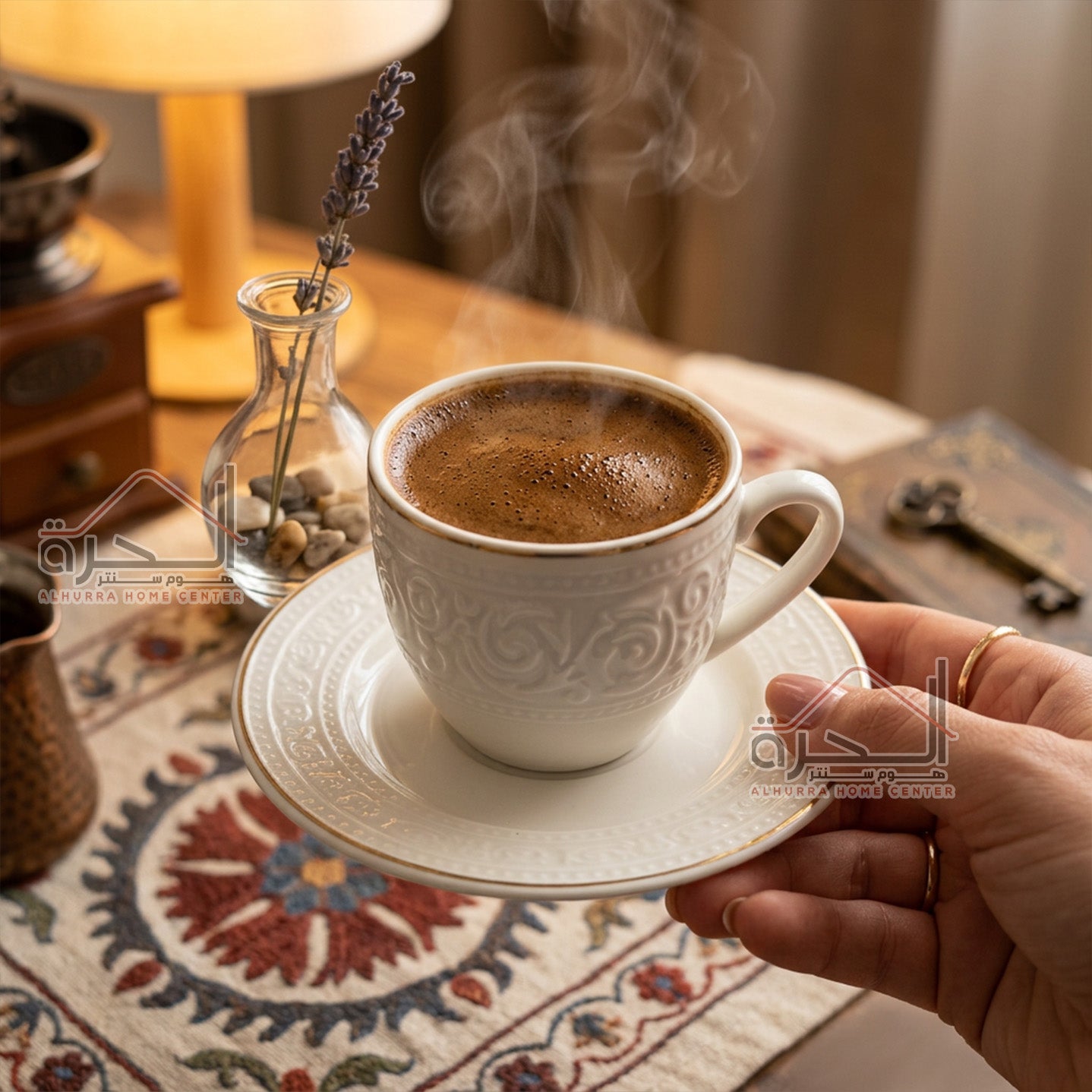 طقم فناجين قهوة بورسلان عدد 12