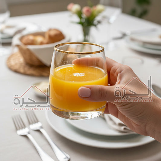كاسات عصير مذهب عدد 6